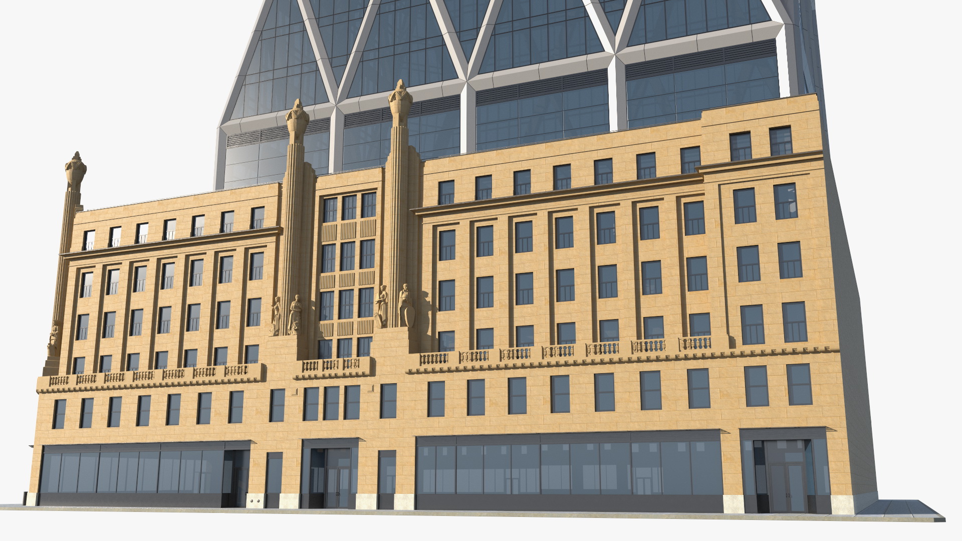 Fosters New York Hearst Tower 3D model