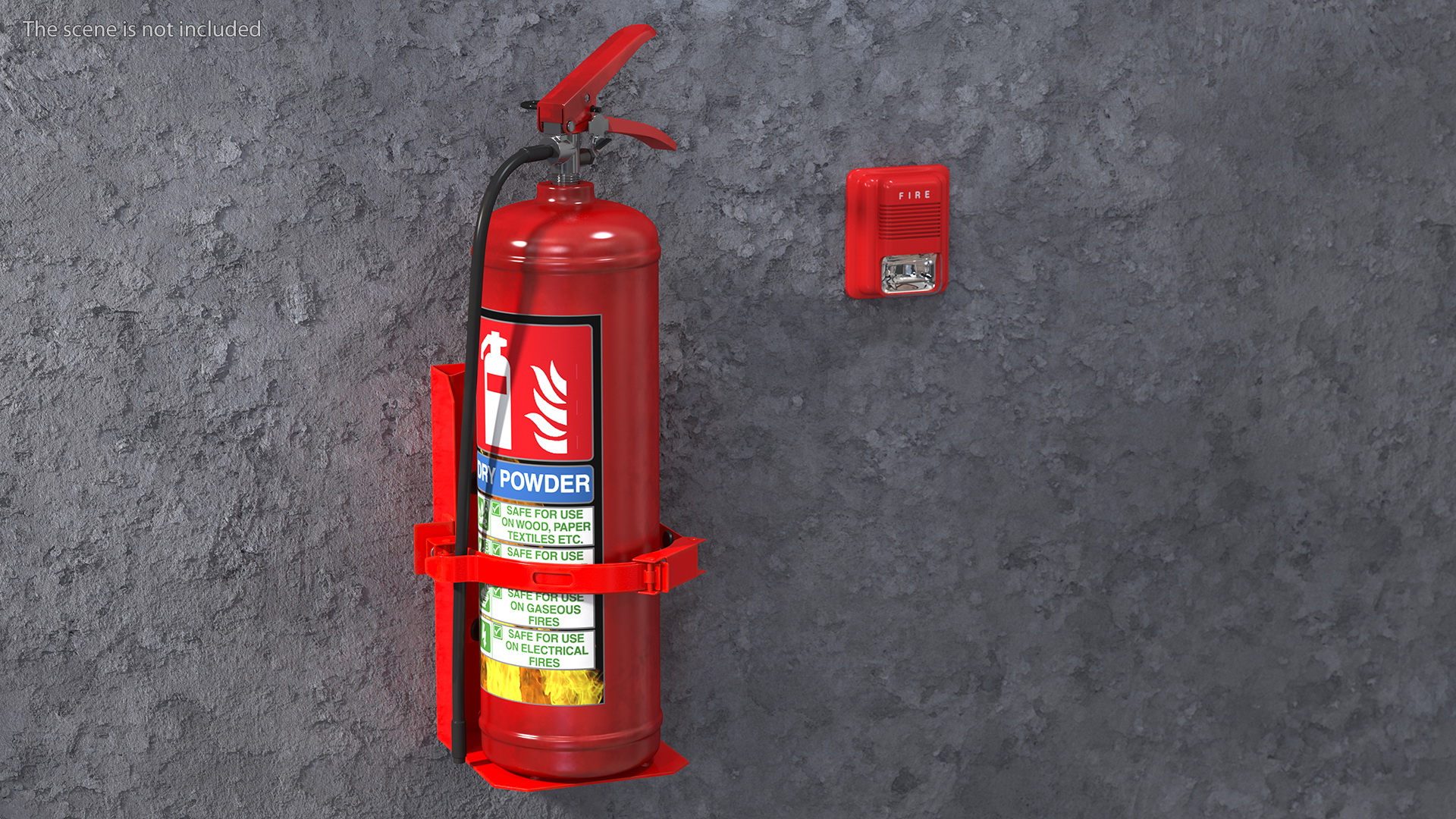 3D Heavy Duty Marine Bracket with Fire Extinguisher model