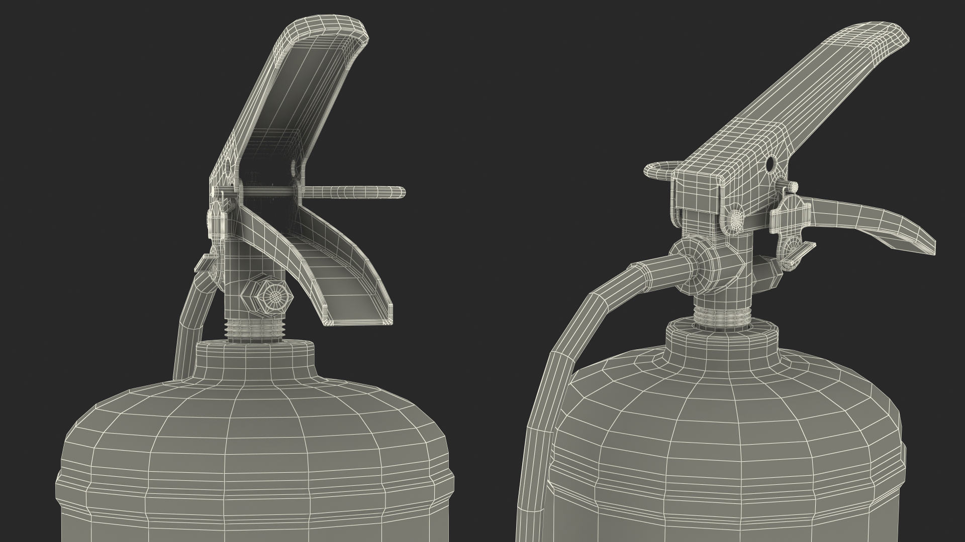 3D Heavy Duty Marine Bracket with Fire Extinguisher model