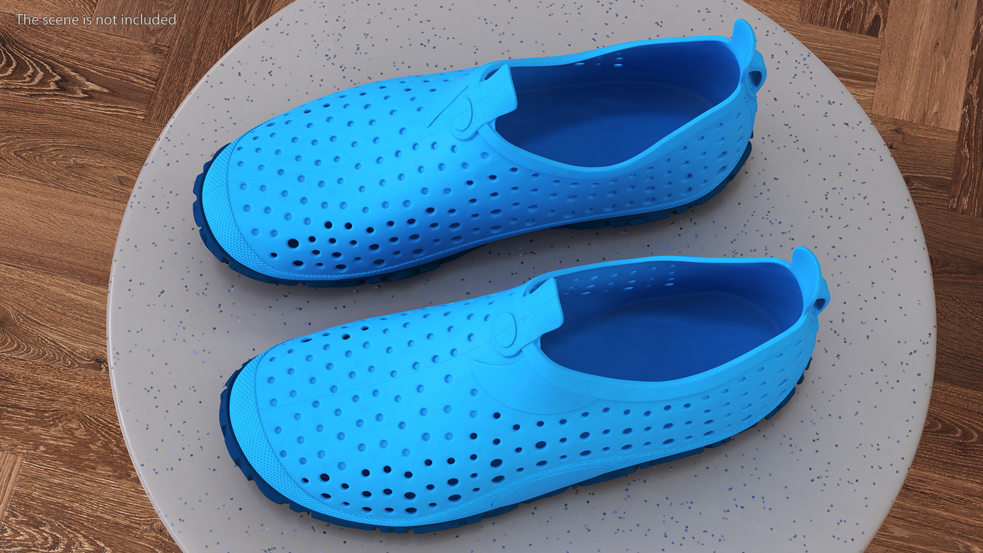 Aqua Socks Water Shoes Blue 3D