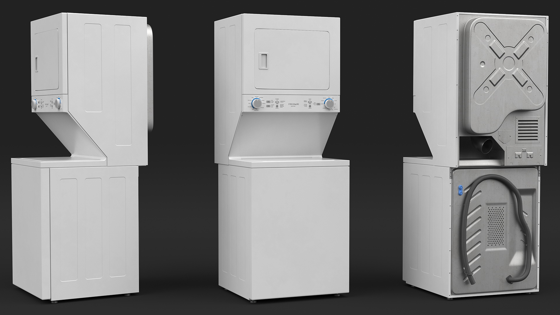 3D Frigidaire Washer Dryer Laundry Center model