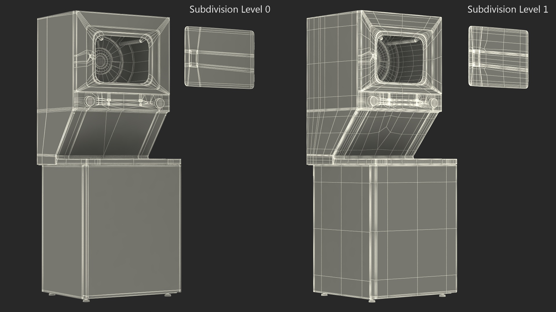 3D Frigidaire Washer Dryer Laundry Center model