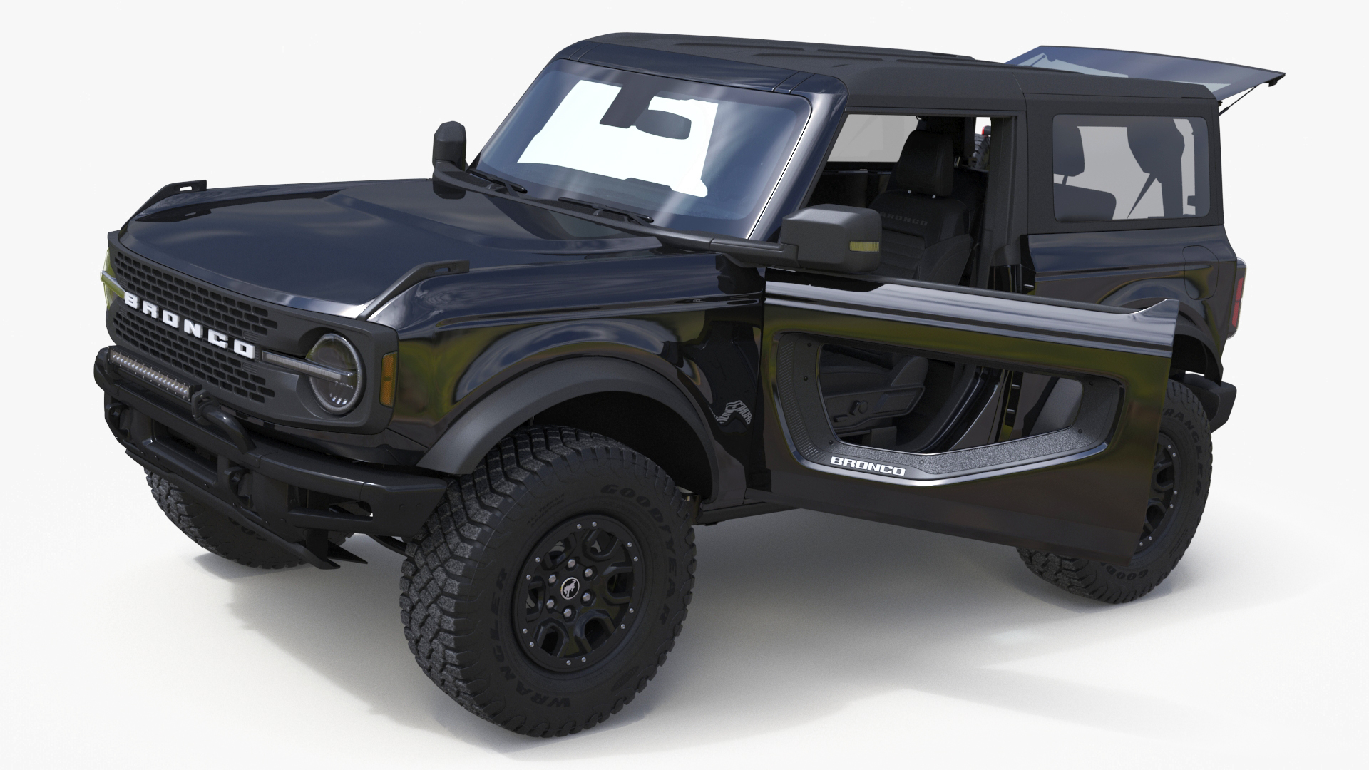 Ford Bronco Two Door 4X4 Shadow Black 3D