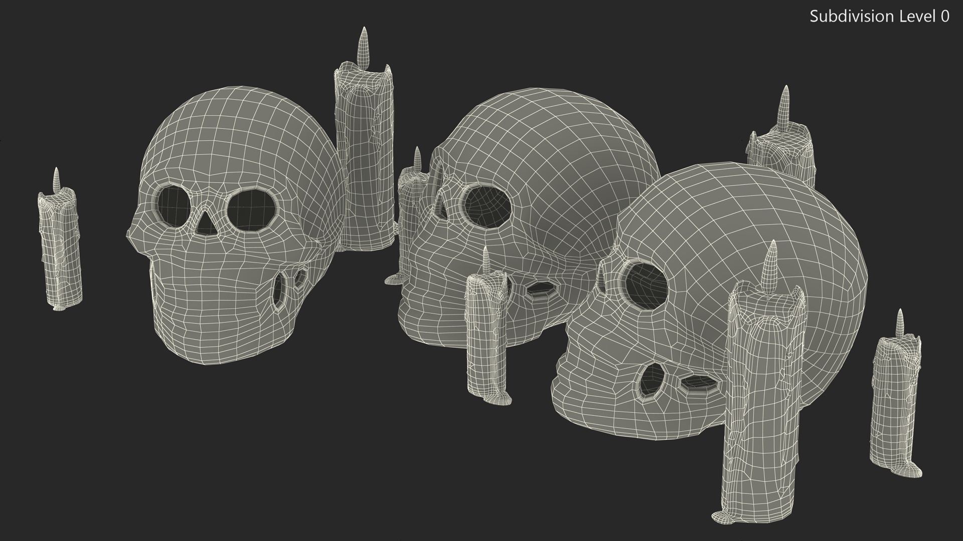 Day of the Dead Skulls 3D