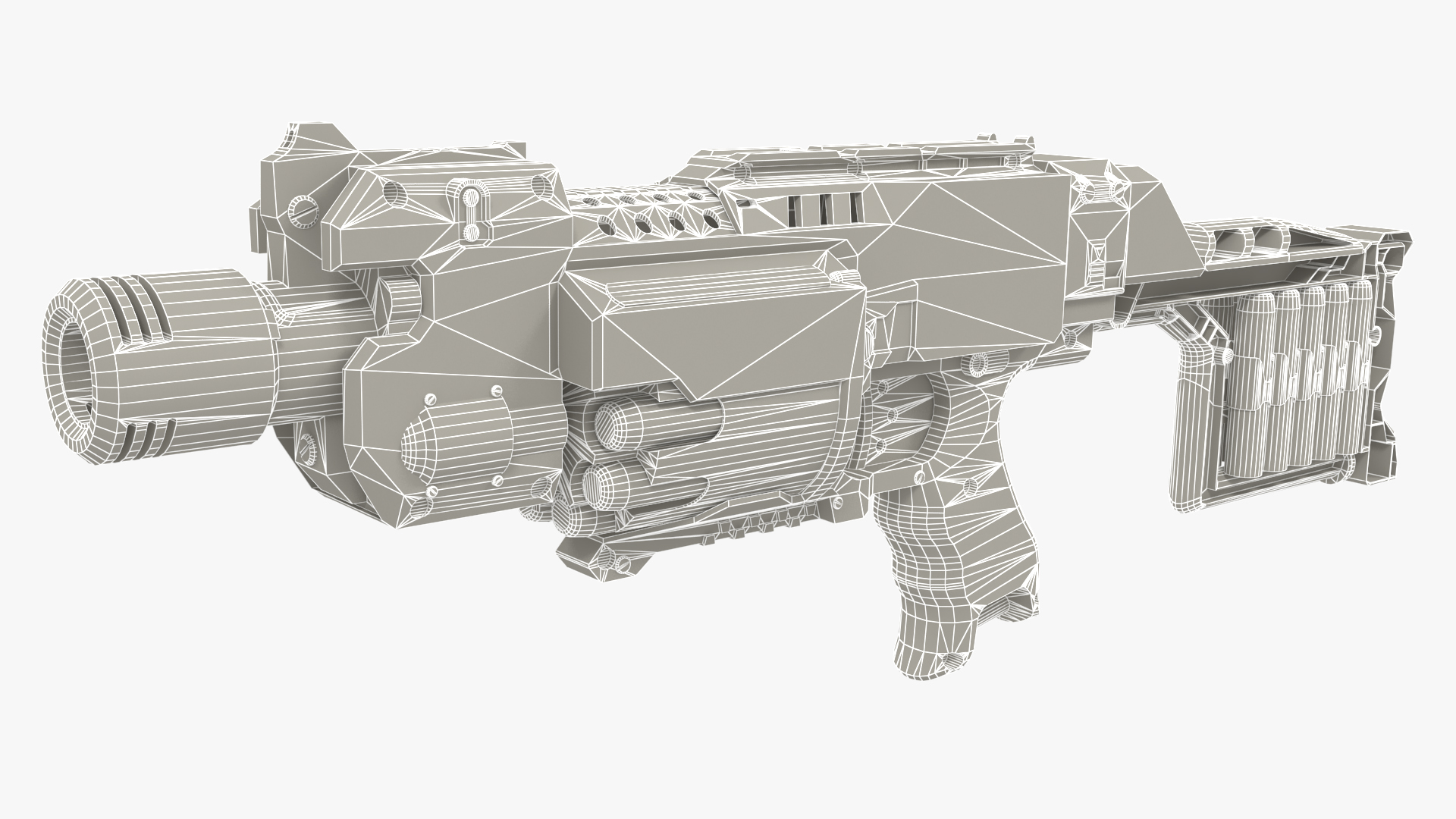 3D SciFi N-Strike Stockade model