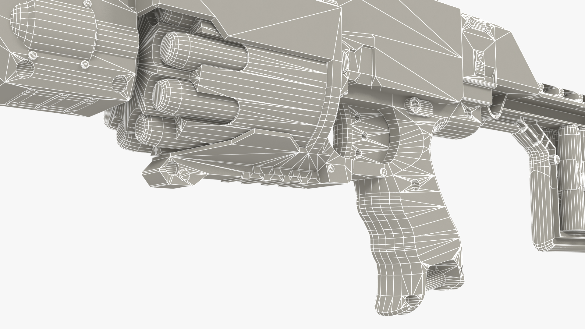 3D SciFi N-Strike Stockade model