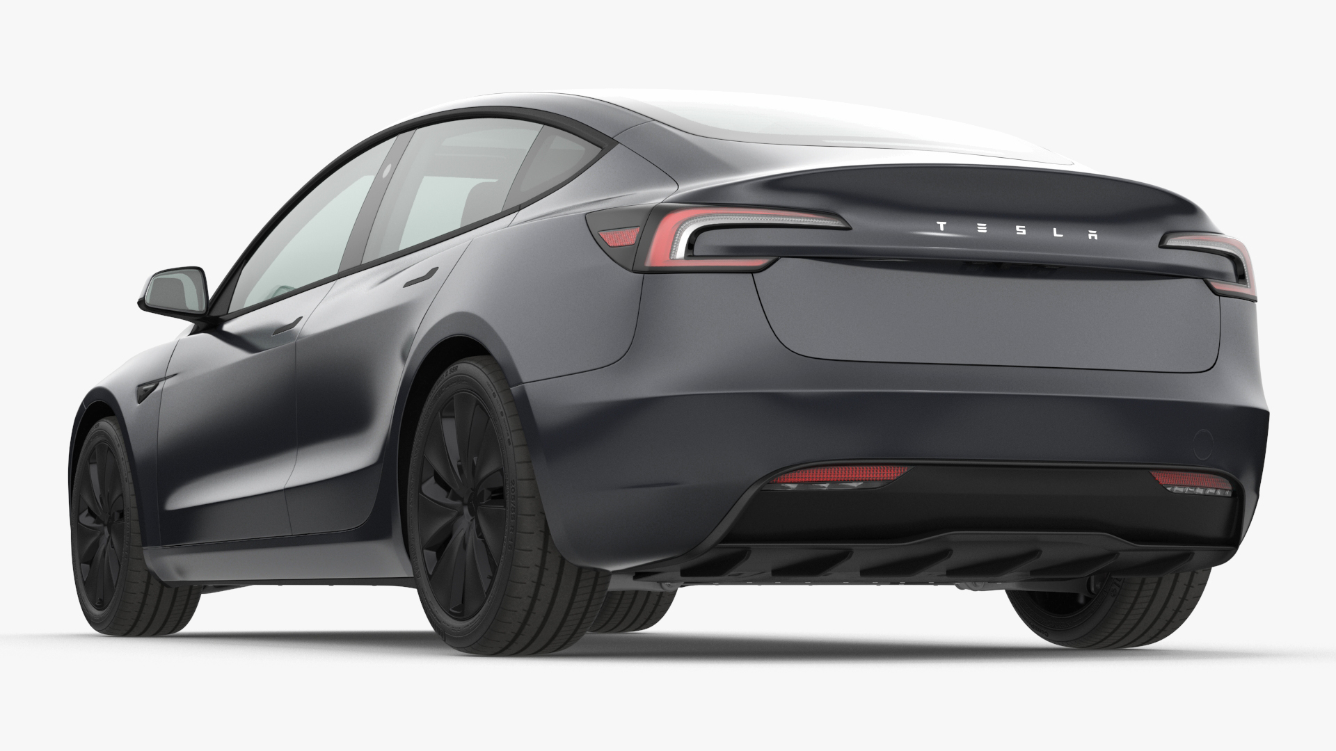 3D Tesla Model 3 2024 Stealth Grey