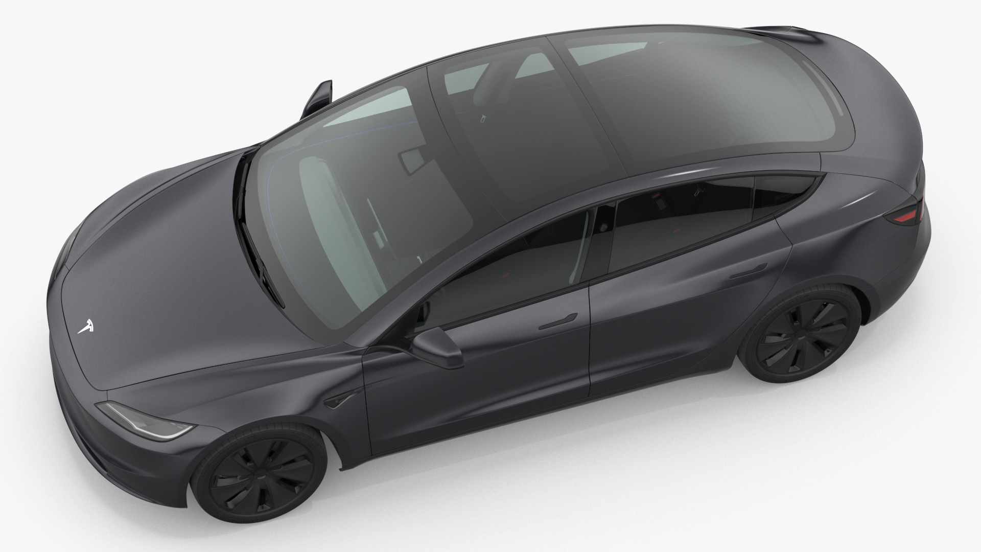 3D Tesla Model 3 2024 Stealth Grey