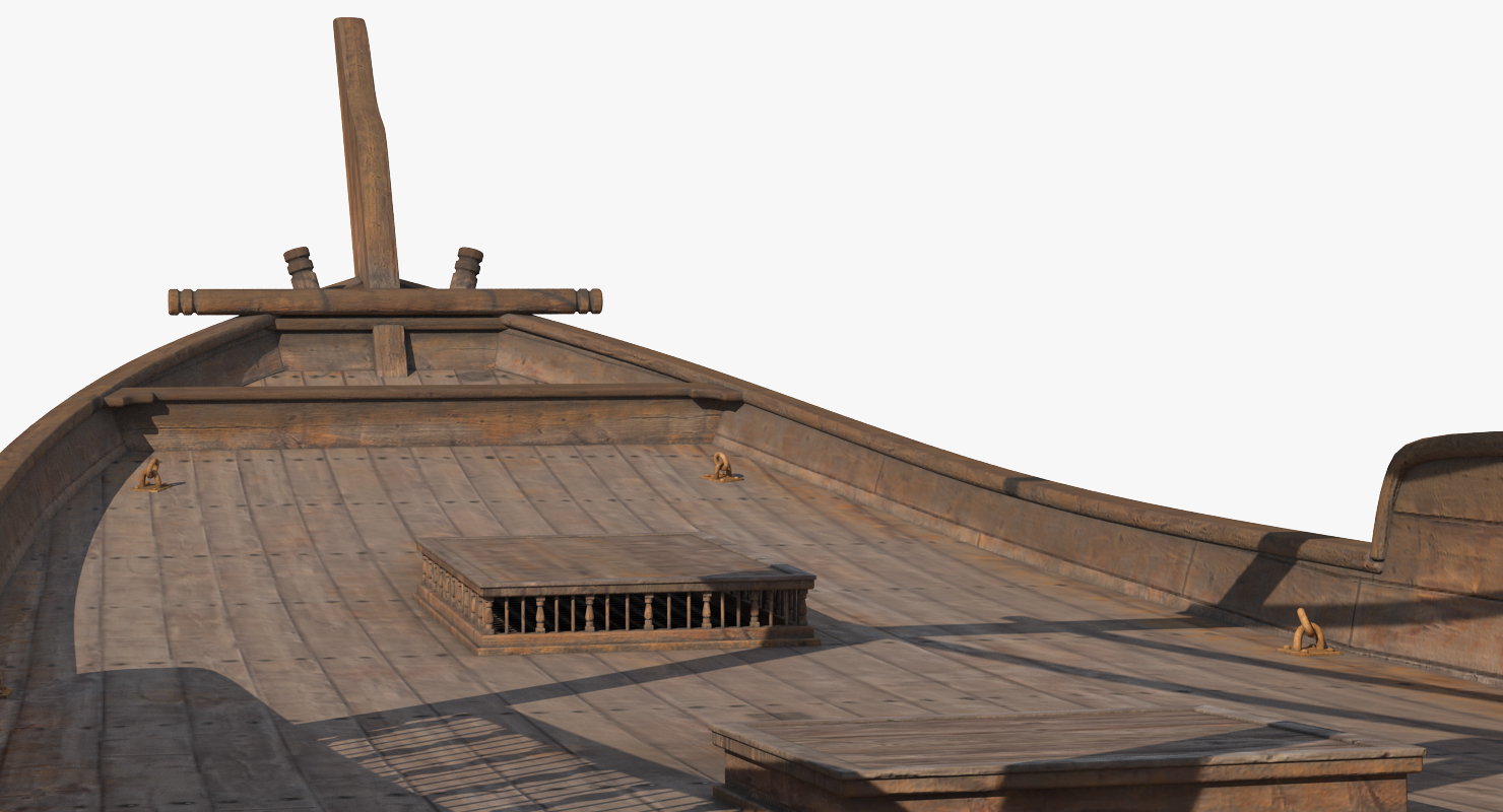 3D model Traditional Arabic Wooden Boat