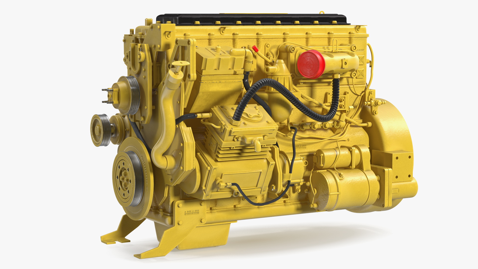 3D Tractor Diesel Engine