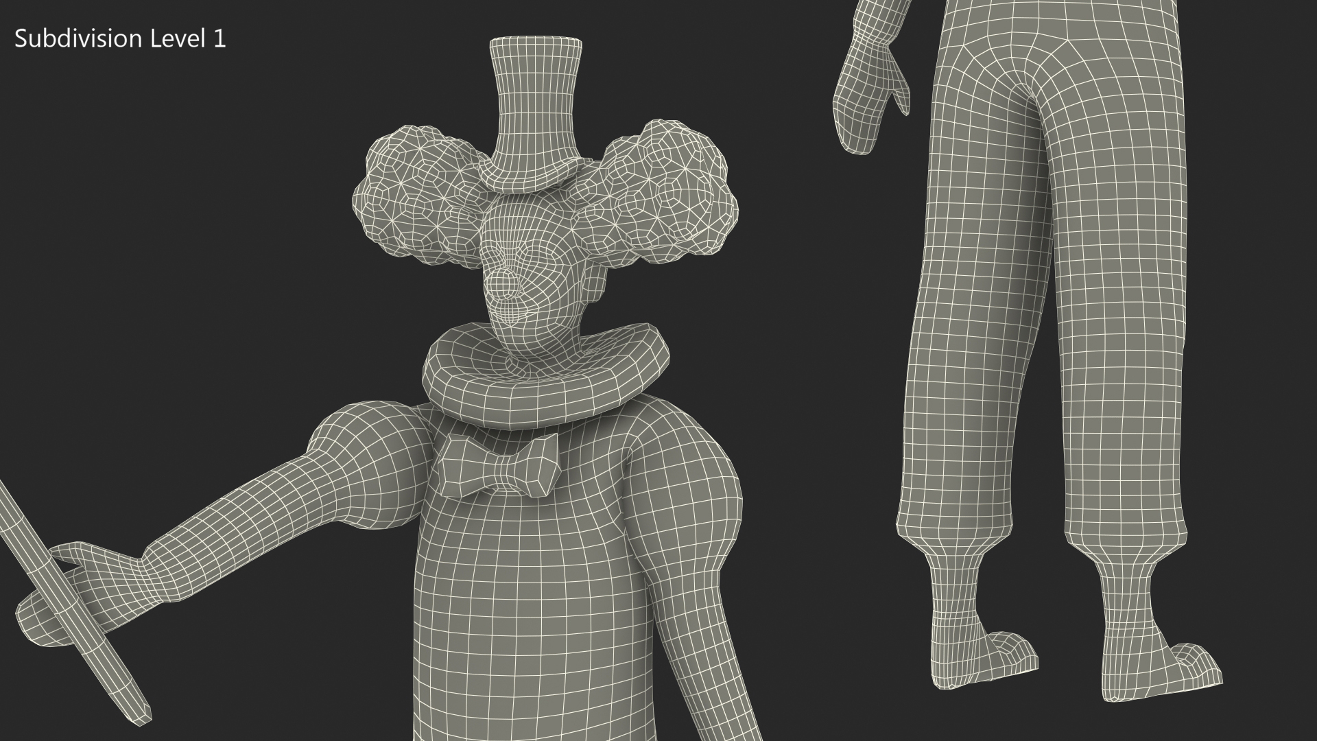 Low Poly Clown 3D model