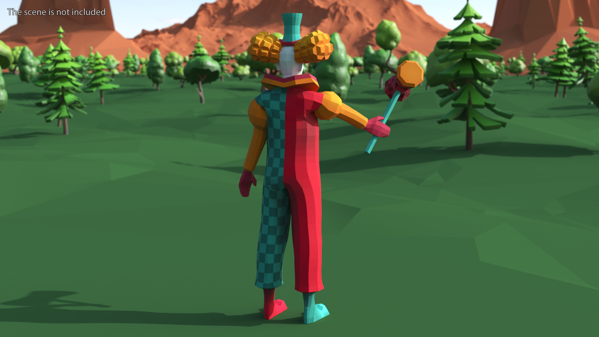 Low Poly Clown 3D model