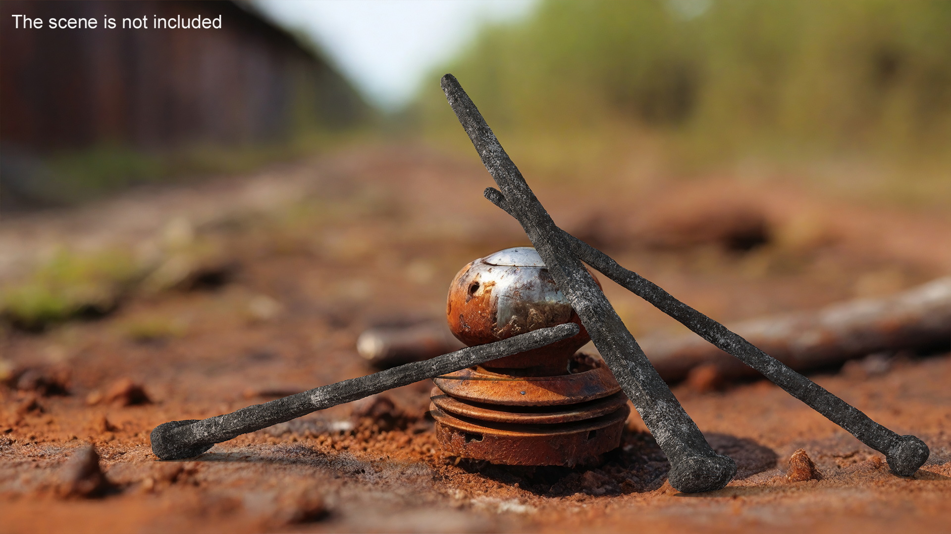 Ancient Aged Nail 3D