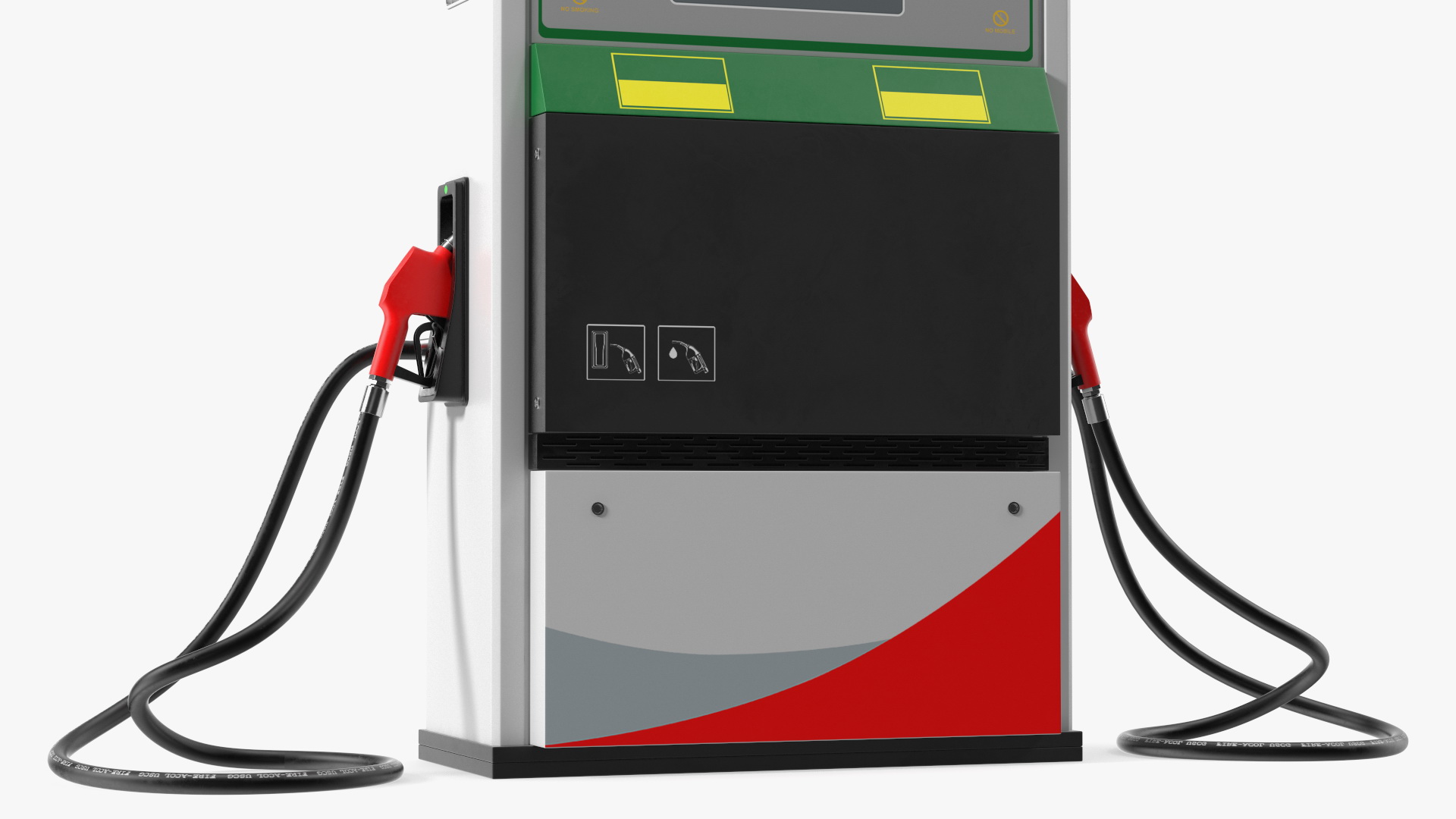 3D Petrol Pump Two Nozzles model