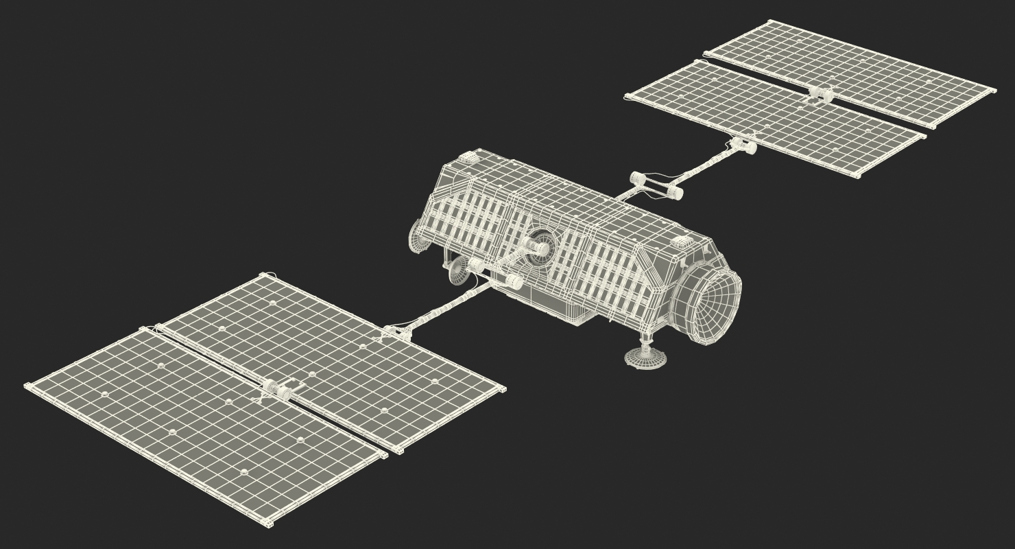 Communications Satellite 3D model