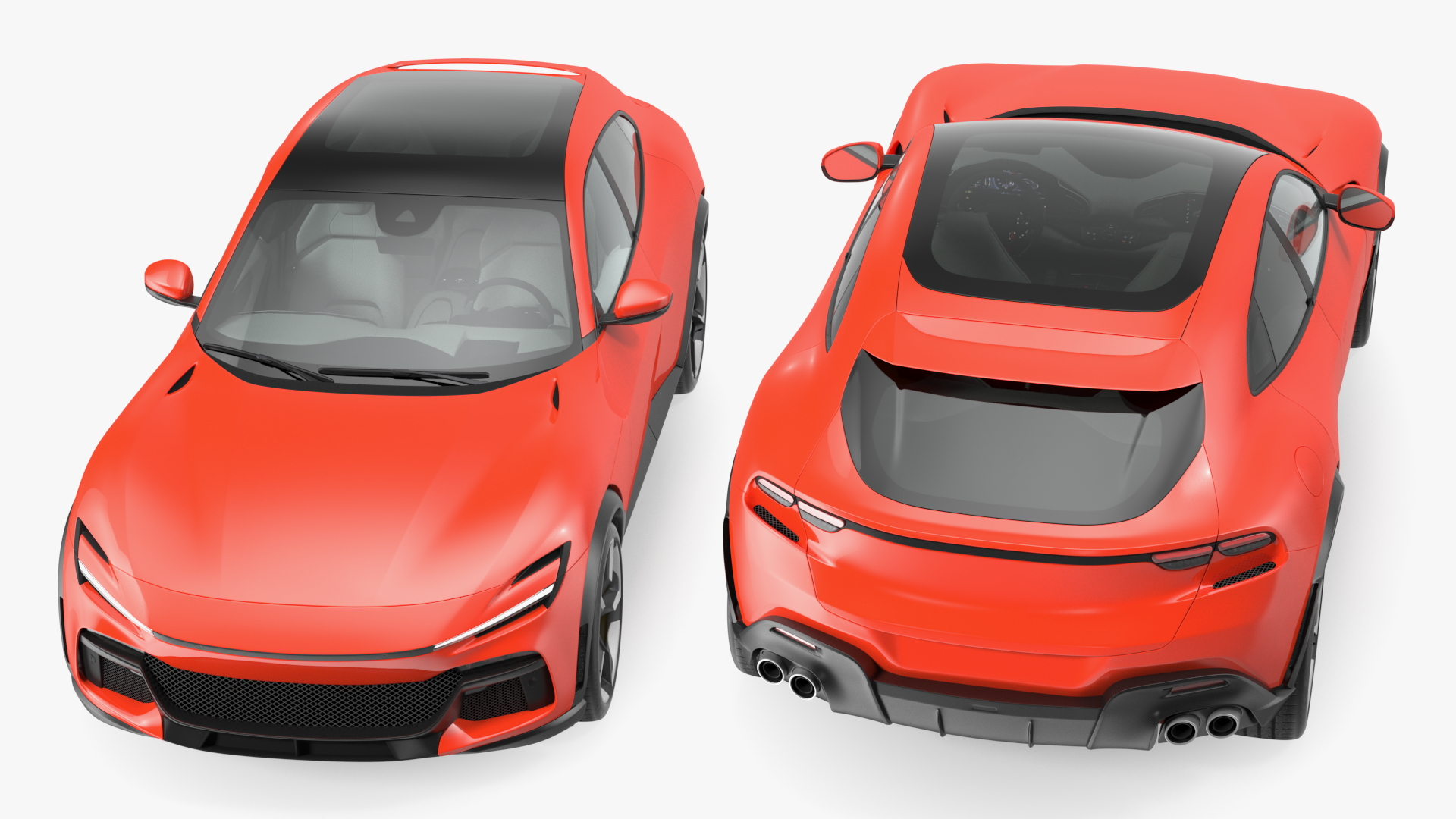 Red Extreme Crossover Sports Car 3D