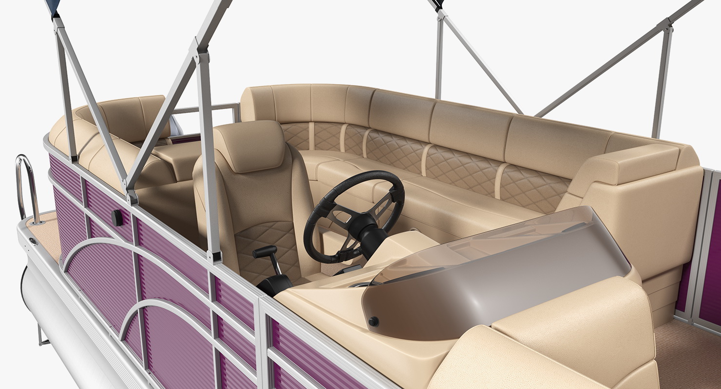 3D Trimaran Pontoon Boat