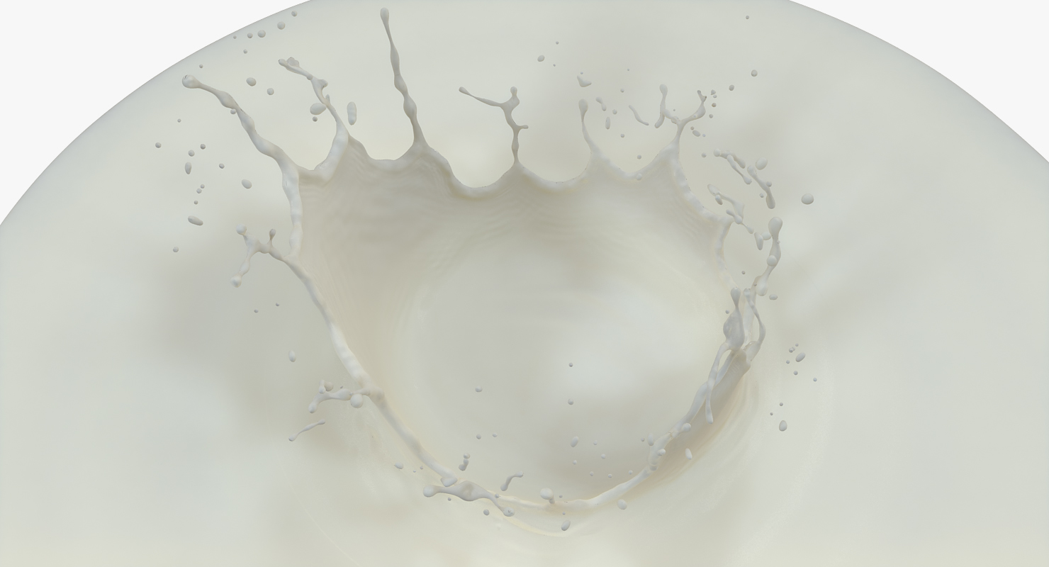 Milk Crown Splash 3D