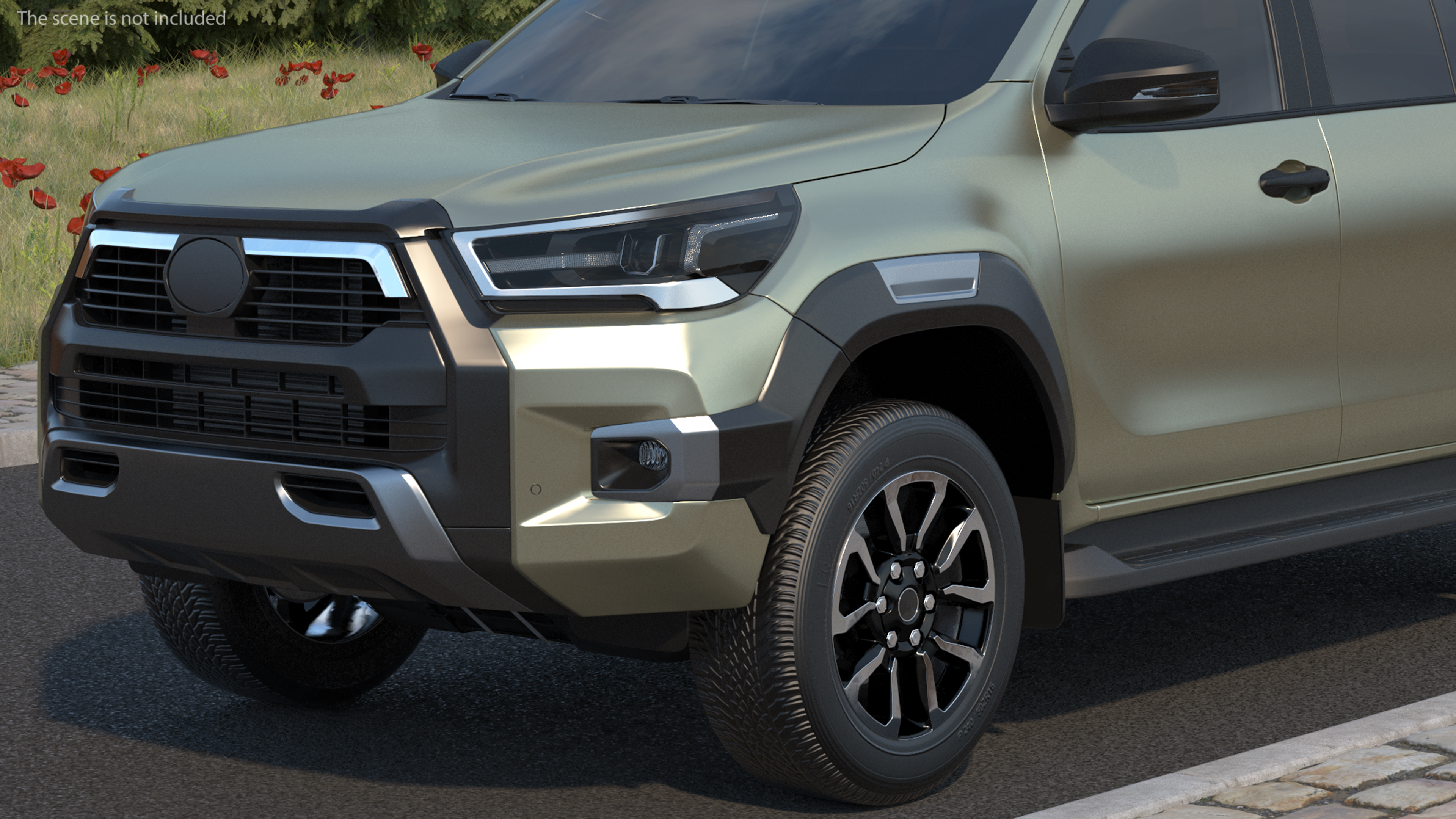 Mid Size Pickup Truck 2022 Simple Interior 3D