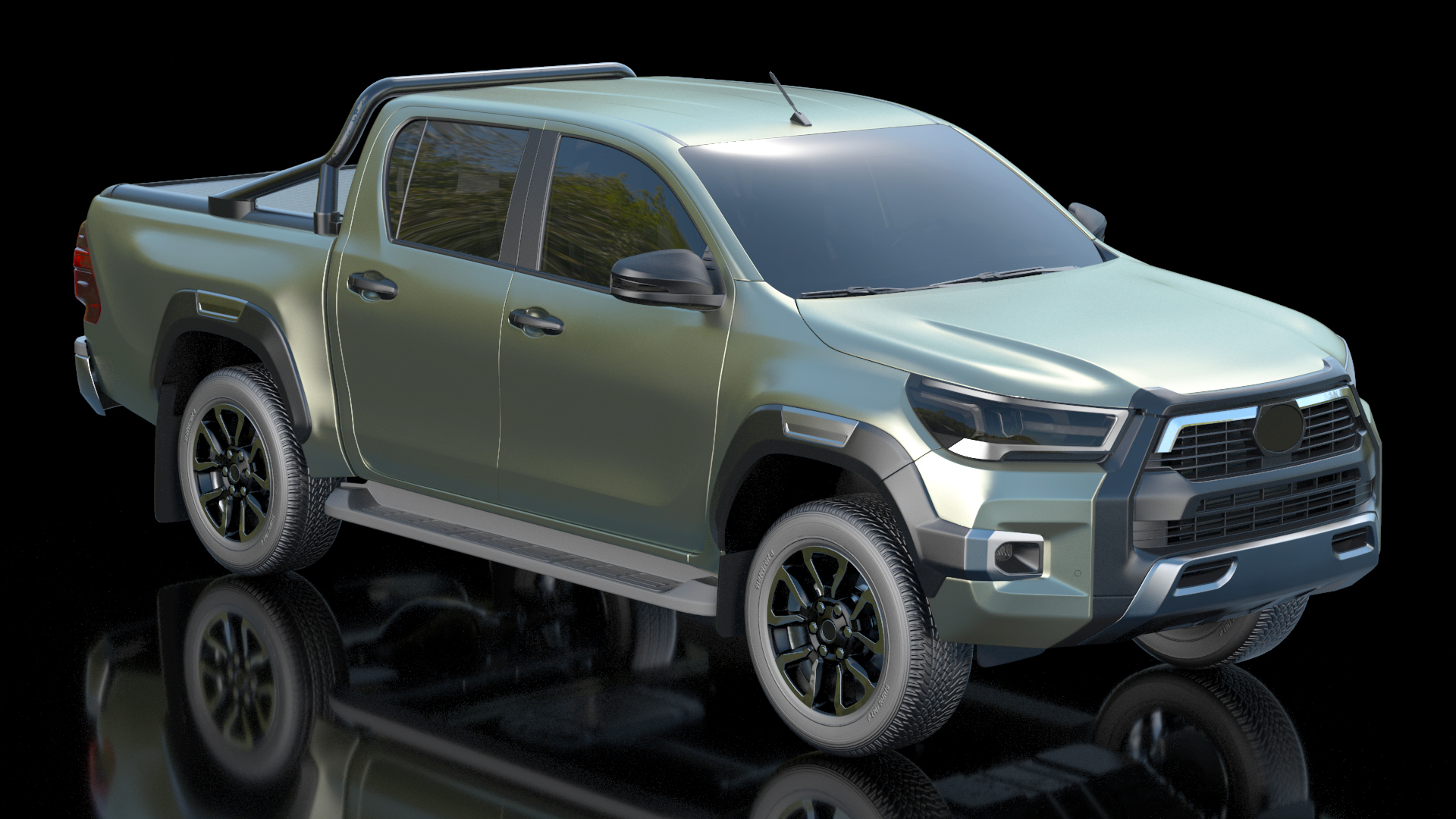 Mid Size Pickup Truck 2022 Simple Interior 3D