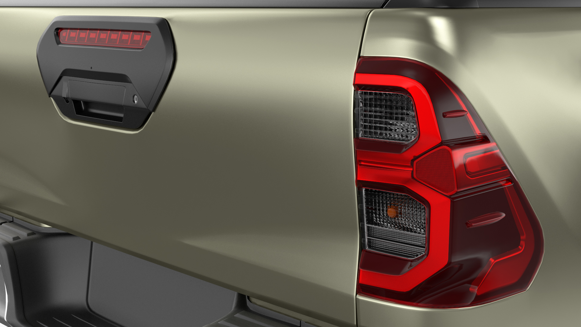 Mid Size Pickup Truck 2022 Simple Interior 3D