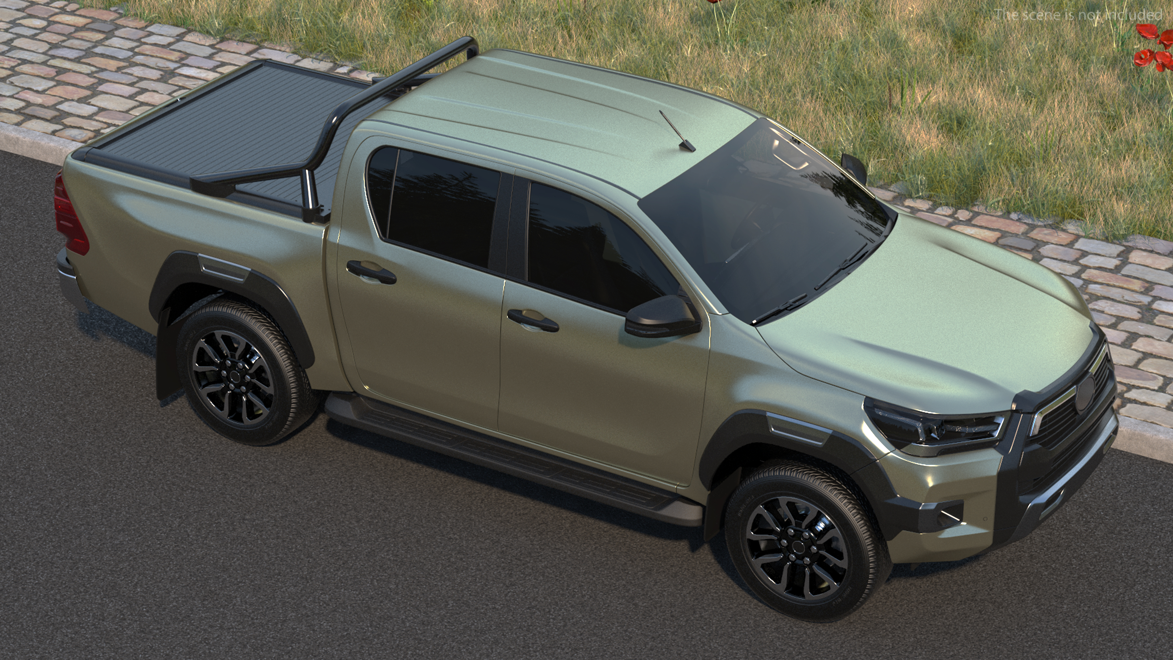 Mid Size Pickup Truck 2022 Simple Interior 3D