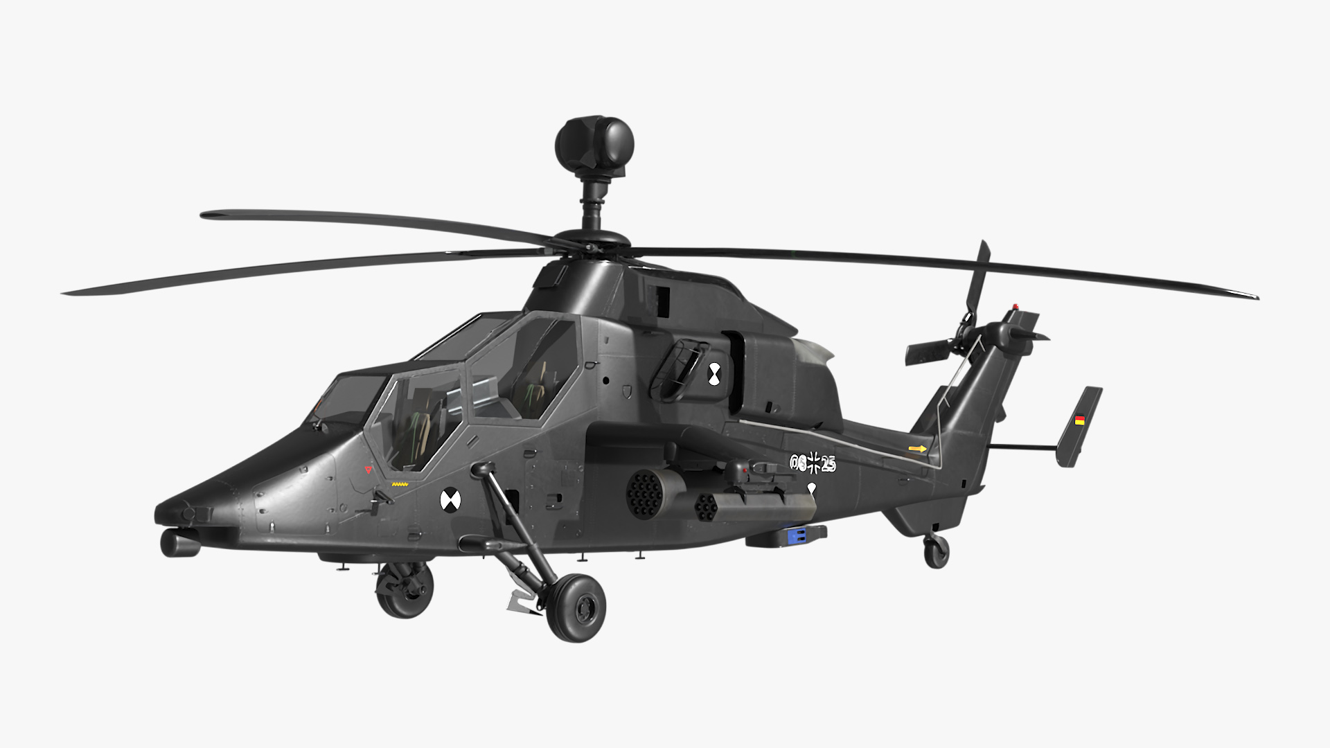 3D Baynunah Class Corvette with Eurocopter Tiger EC665