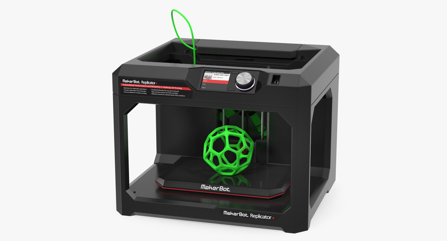 MakerBot Replicator 3d Printer Rigged 3D