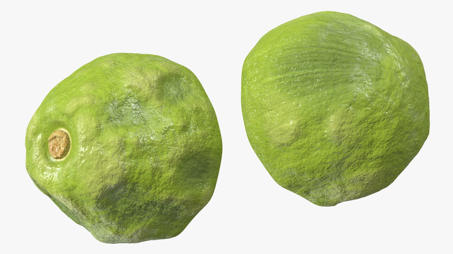 3D model Peeled Kiwi Cut in Halves