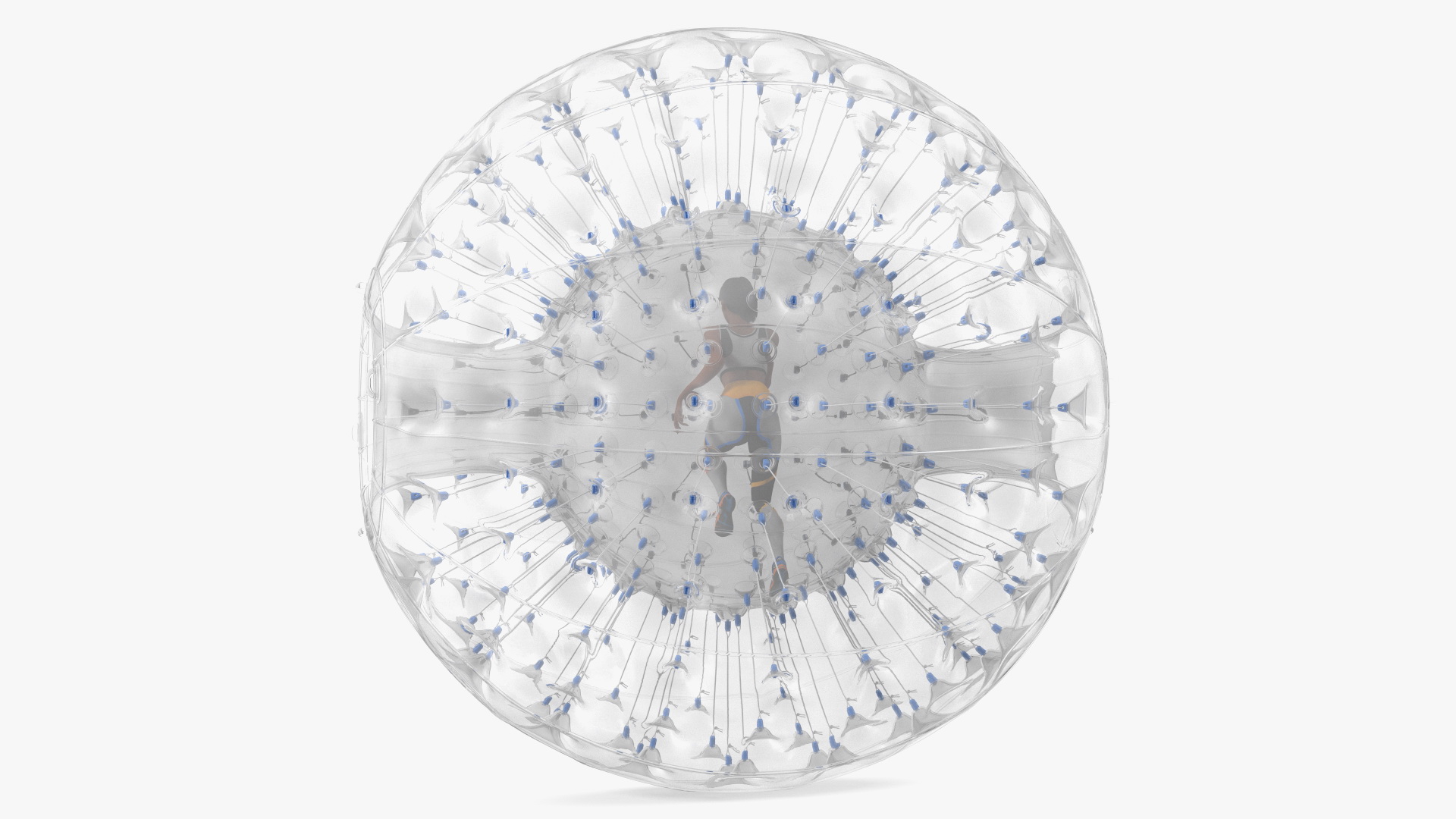 3D model Zorb Balloon with Athlete