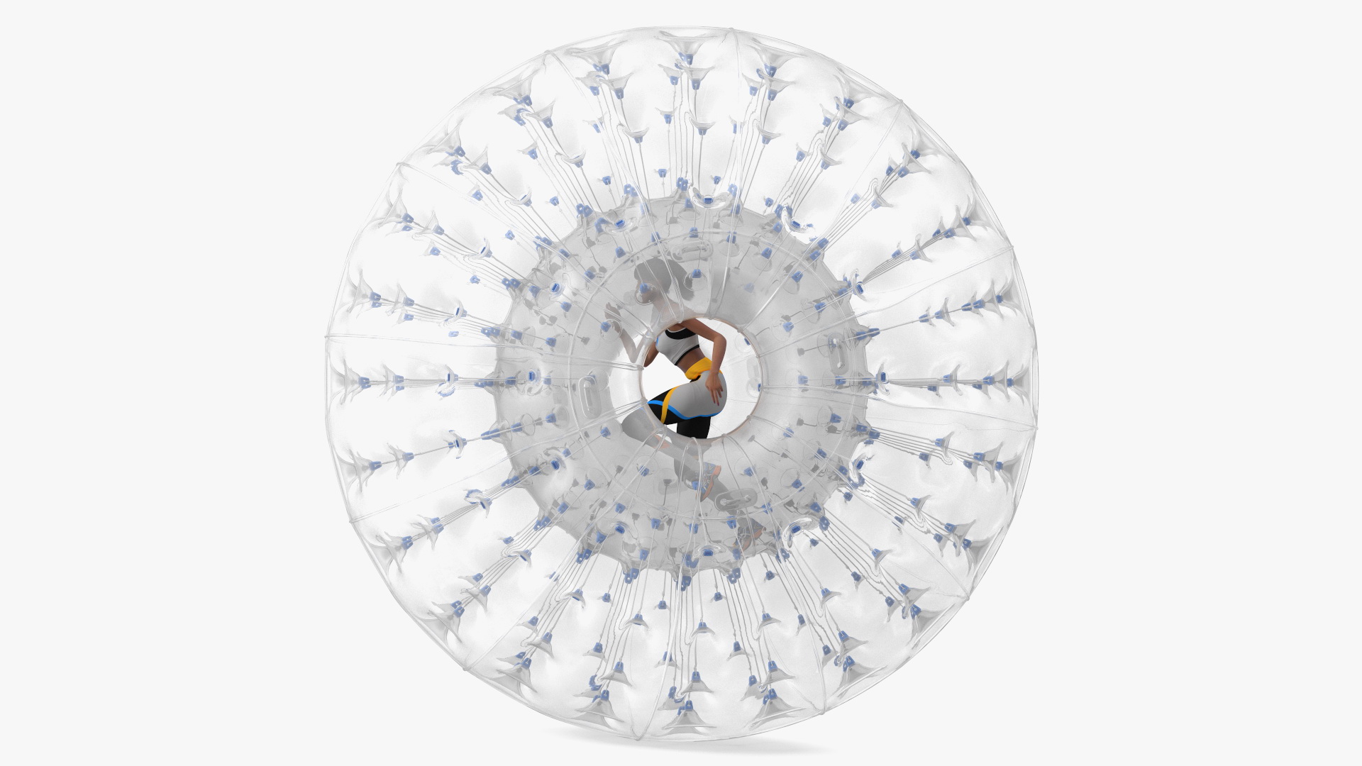 3D model Zorb Balloon with Athlete