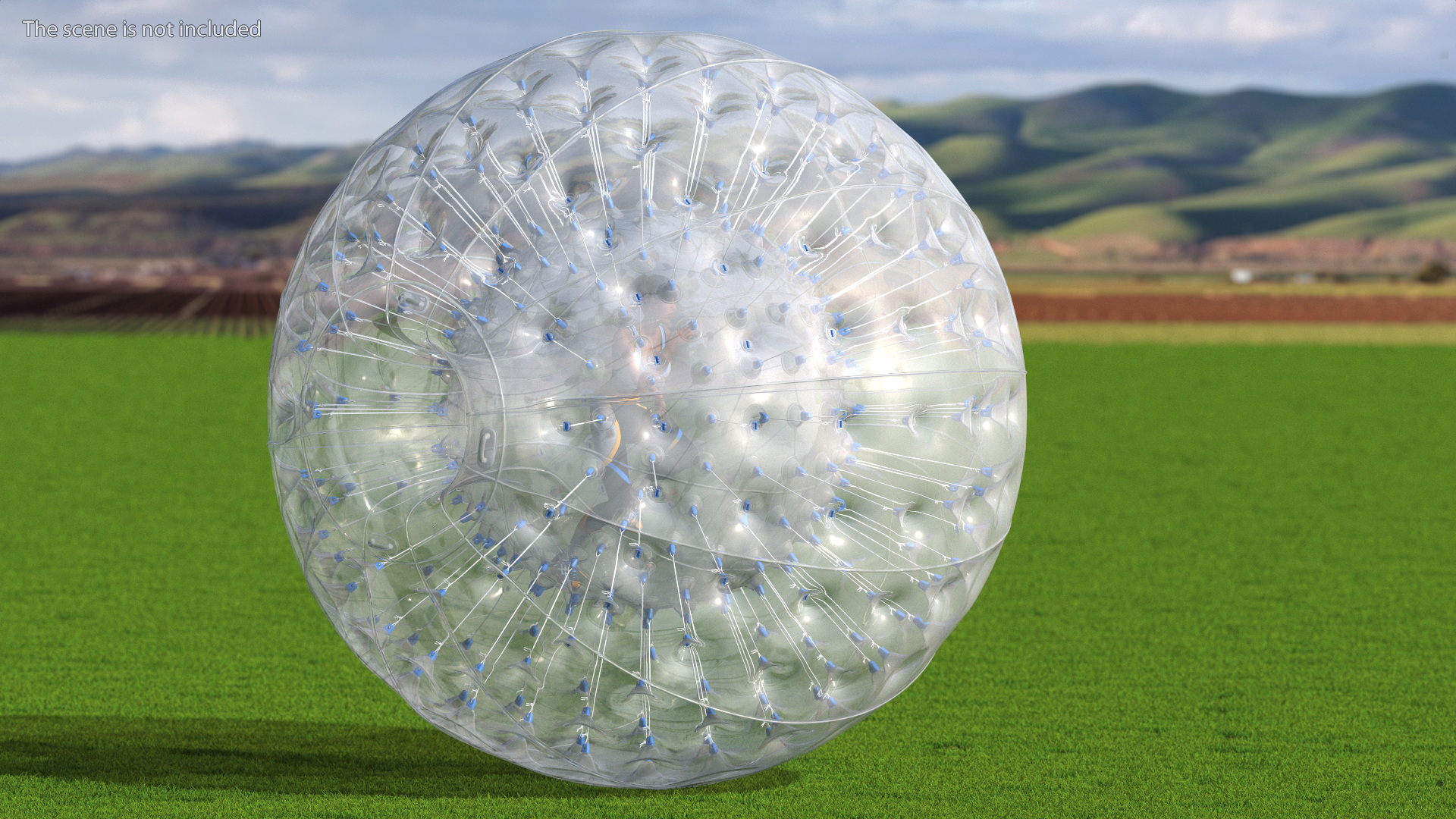 3D model Zorb Balloon with Athlete