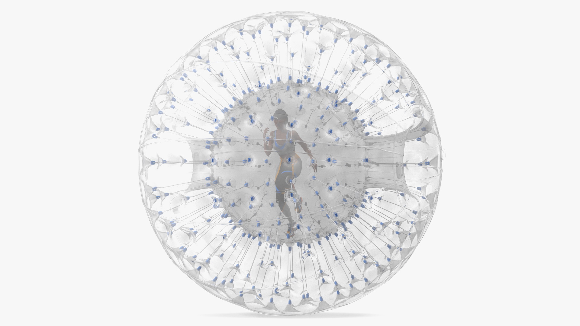 3D model Zorb Balloon with Athlete