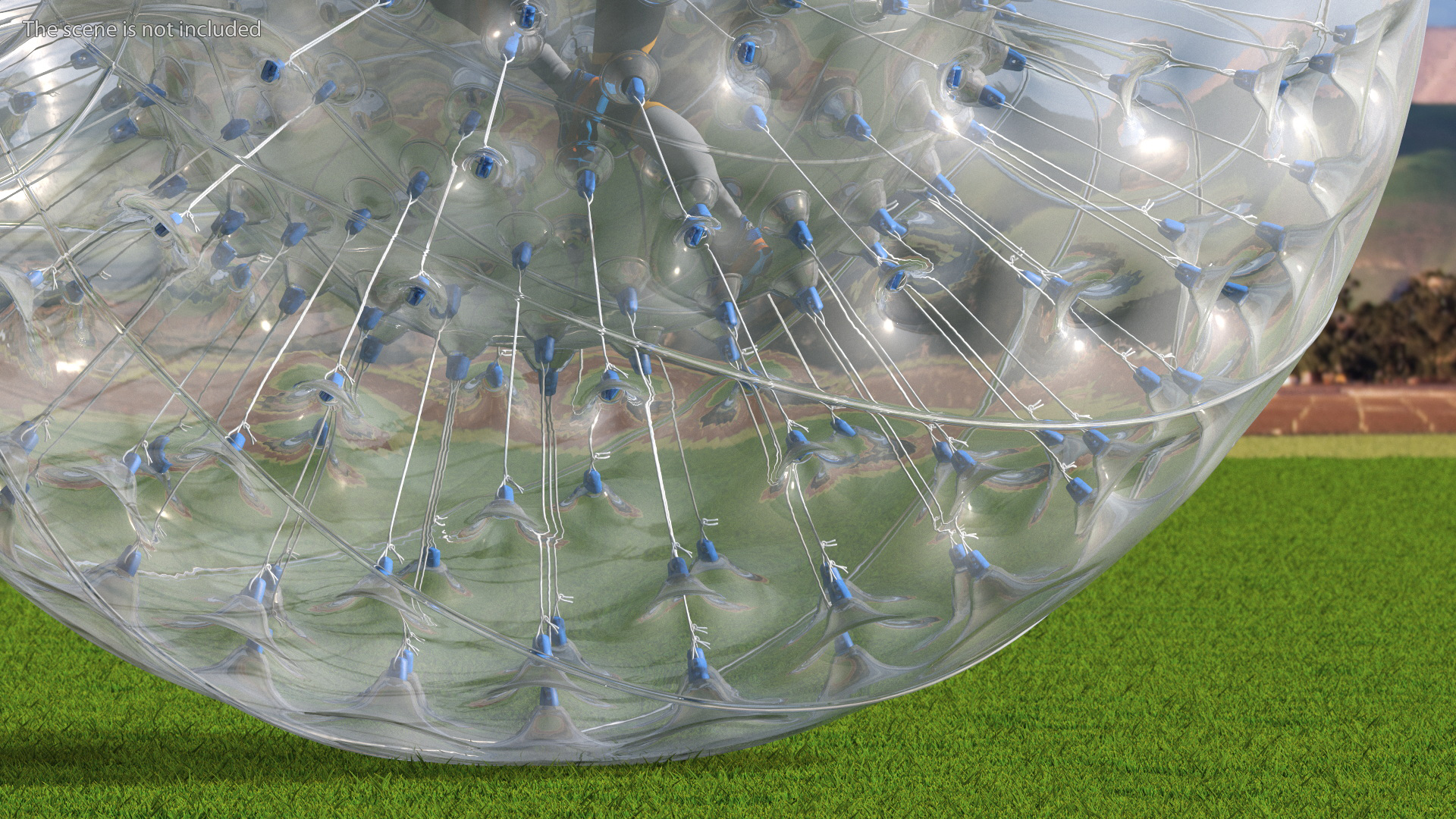 3D model Zorb Balloon with Athlete