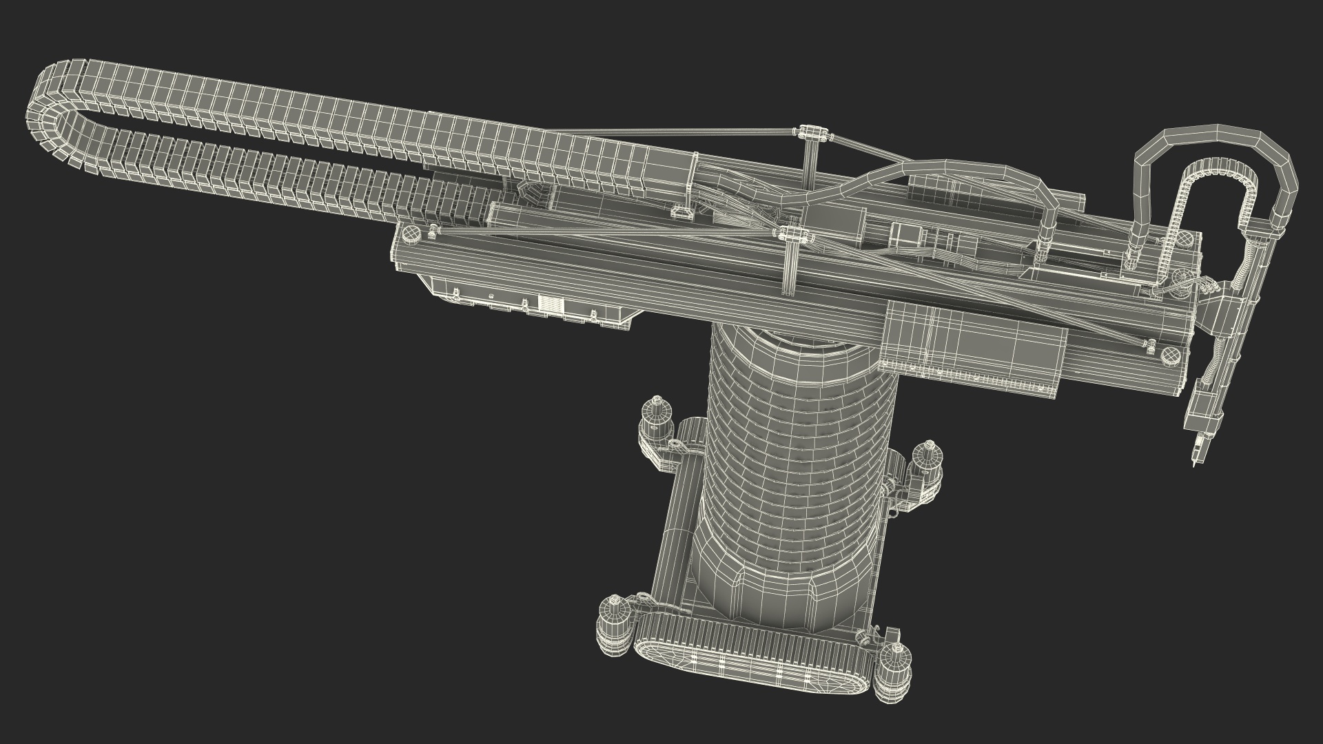 3D model Construction 3D Printer Rigged