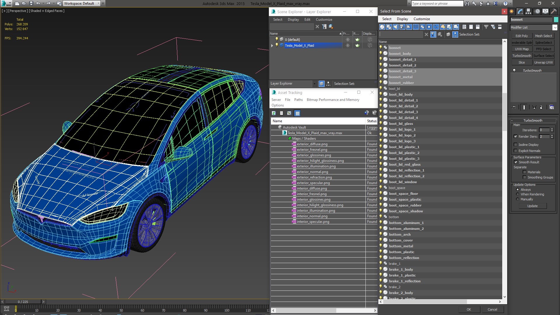 Tesla Model X Plaid 3D model