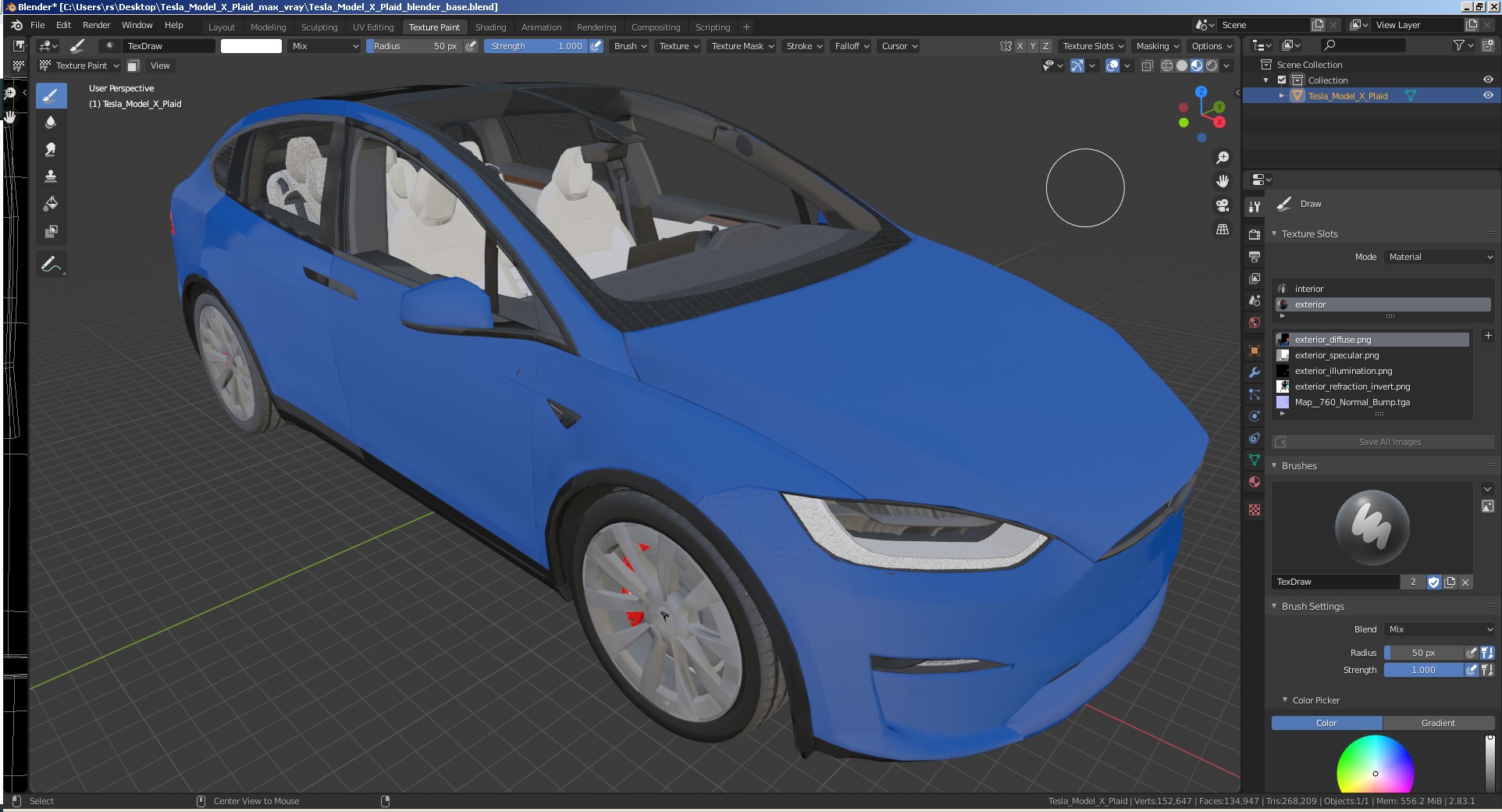 Tesla Model X Plaid 3D model