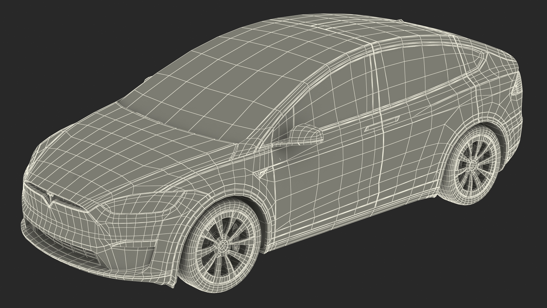 Tesla Model X Plaid 3D model