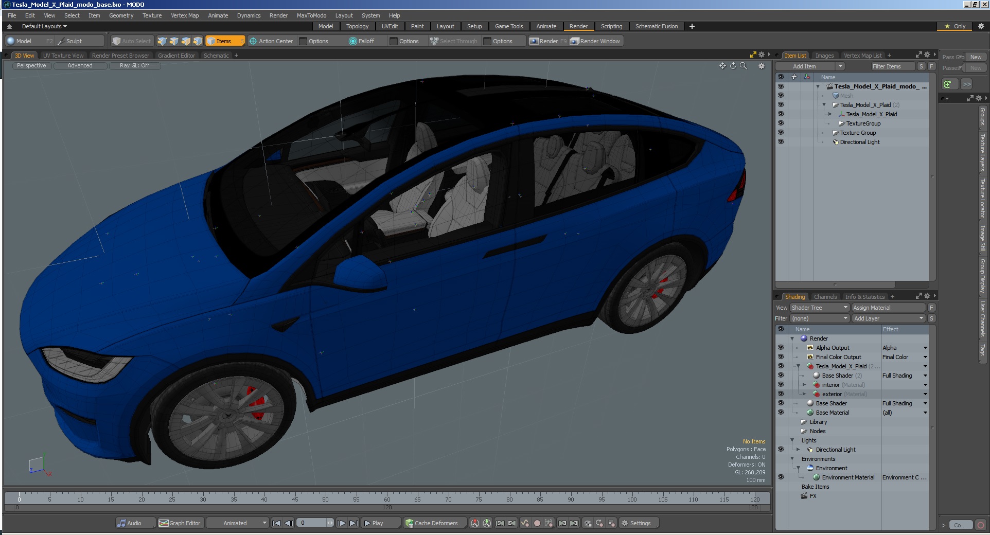 Tesla Model X Plaid 3D model