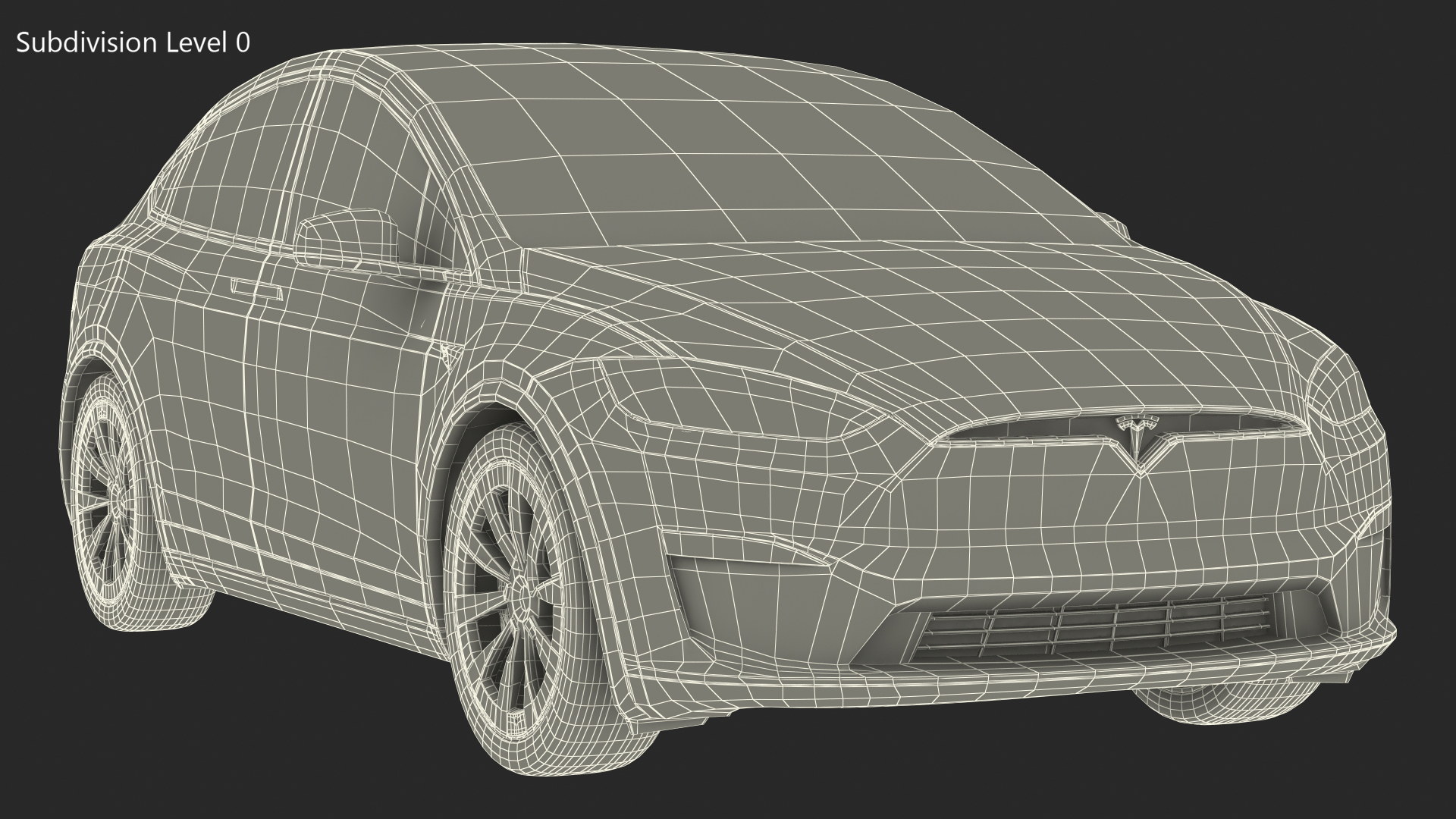 Tesla Model X Plaid 3D model