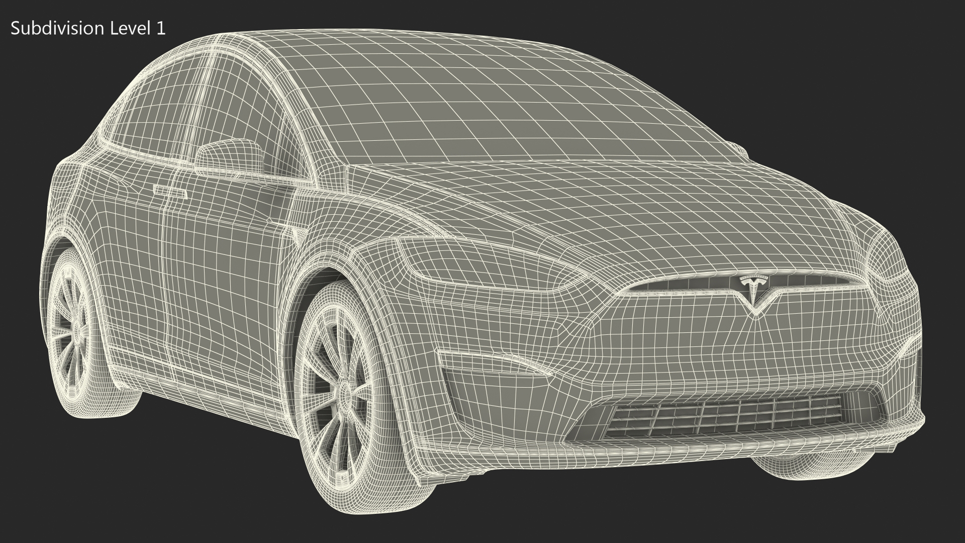 Tesla Model X Plaid 3D model