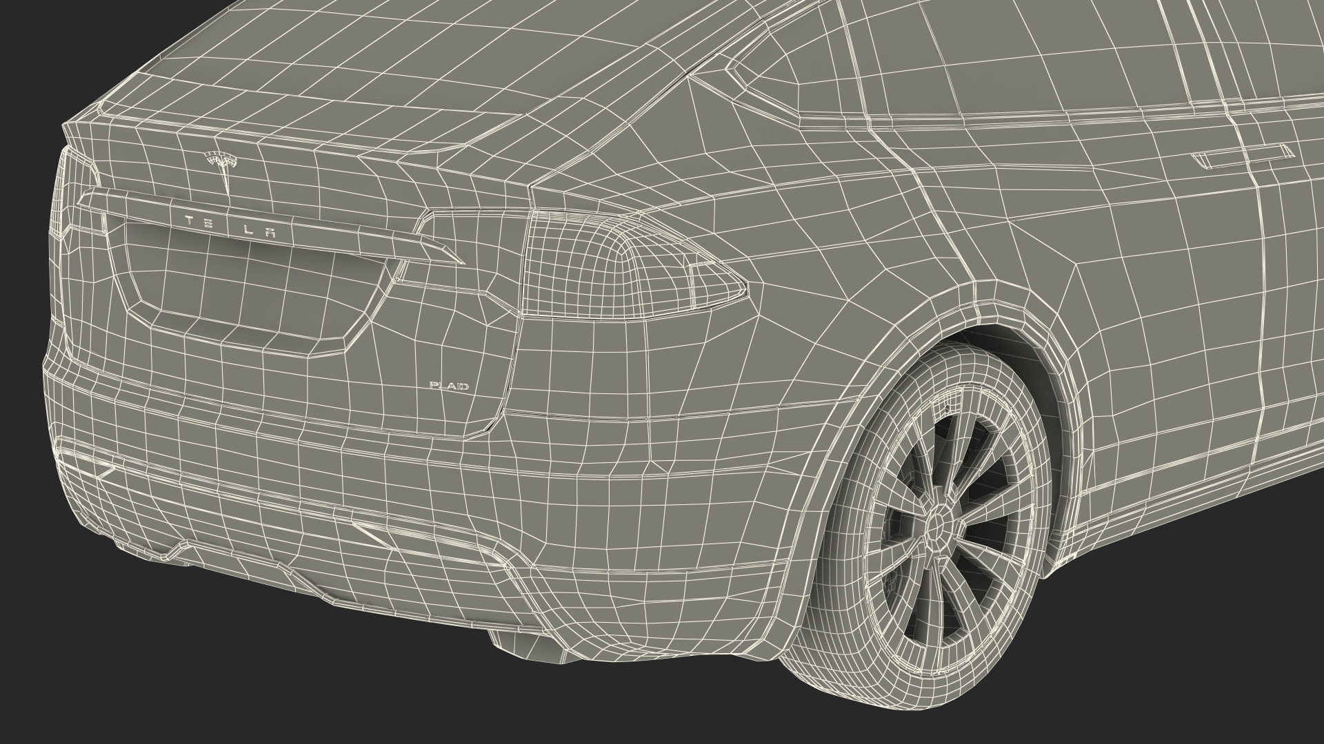 Tesla Model X Plaid 3D model