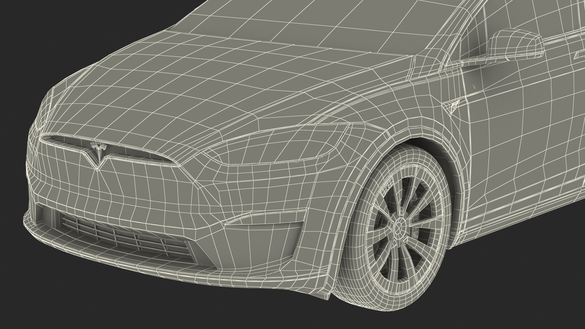 Tesla Model X Plaid 3D model