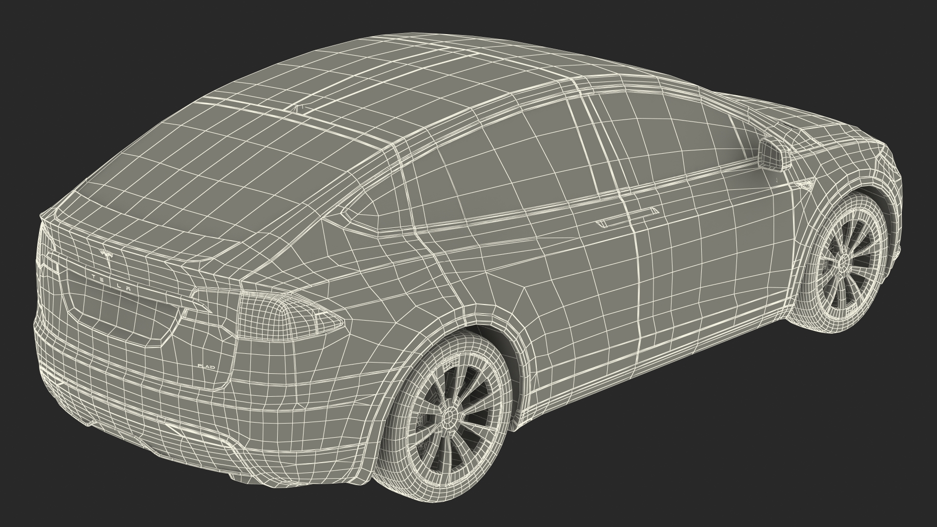 Tesla Model X Plaid 3D model