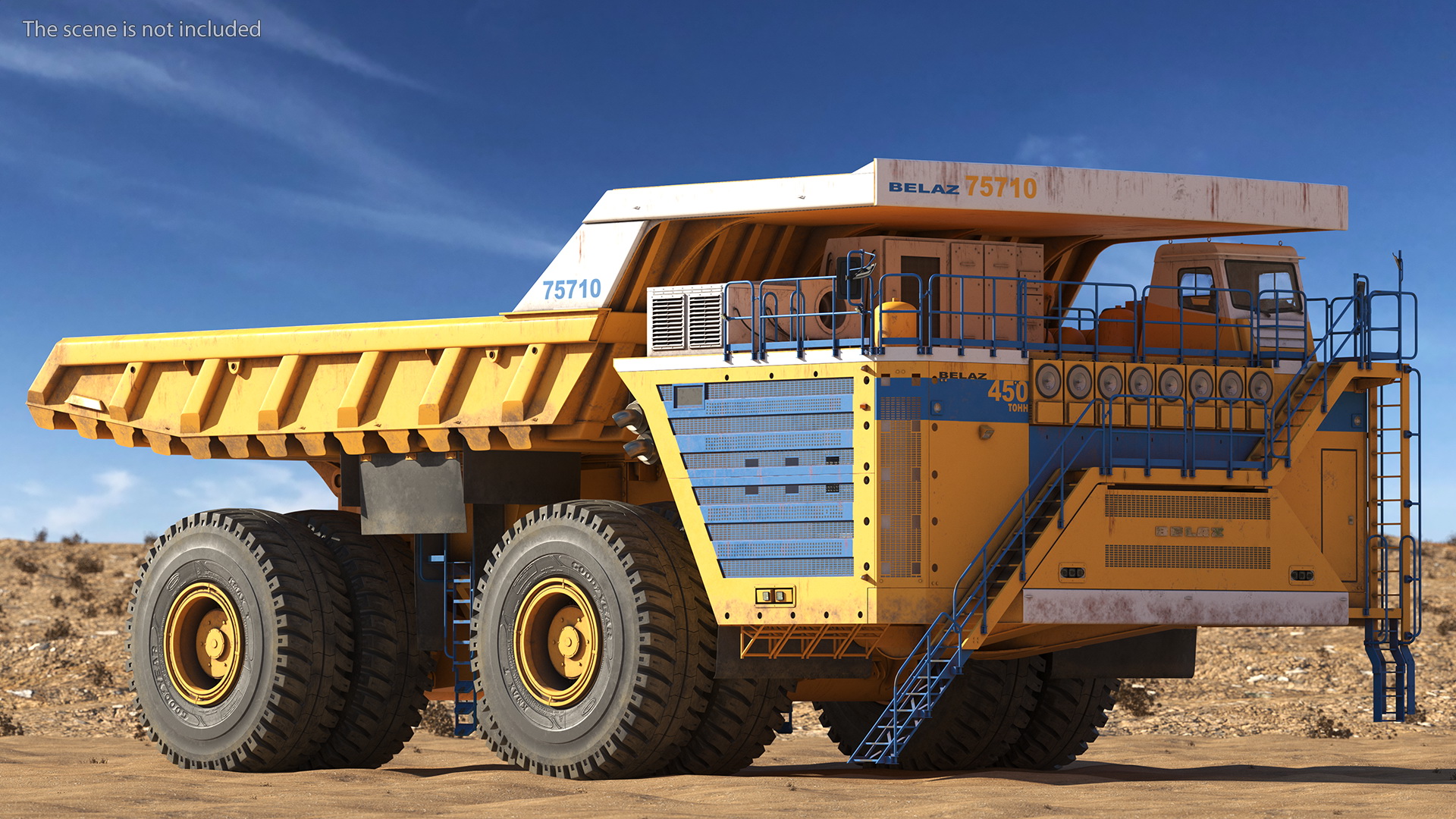 3D Belaz 75710 Haul Truck Dirty model