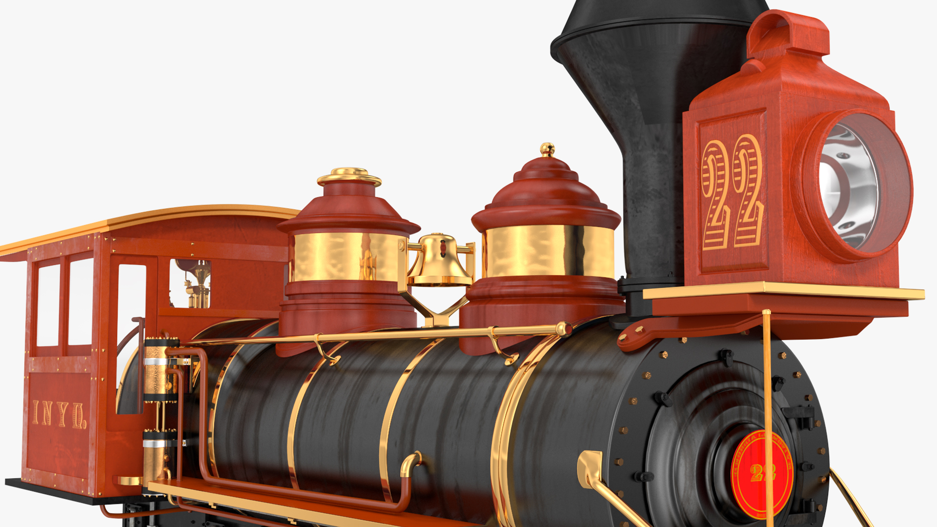 3D Steam Engine Locomotive model