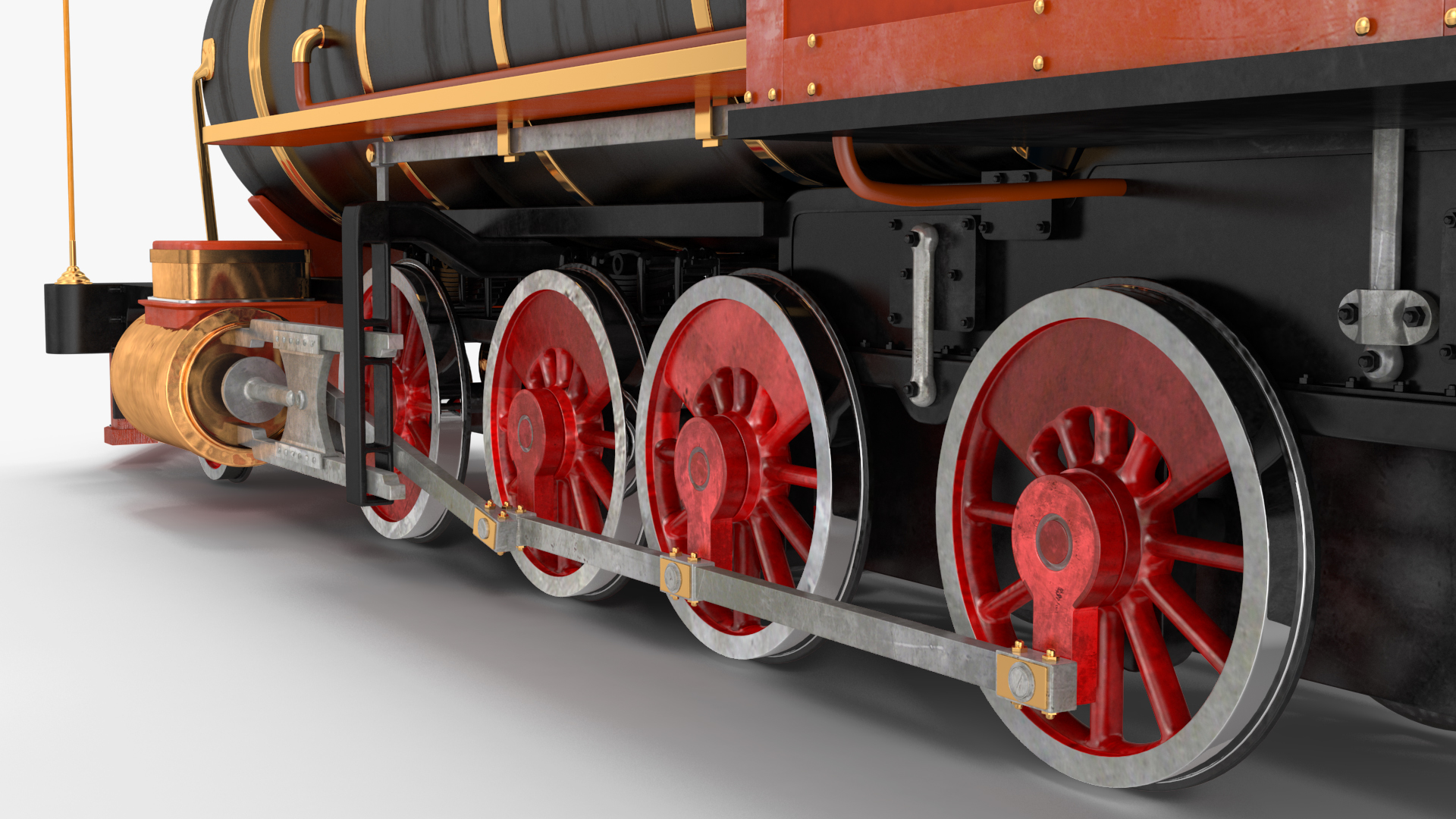 3D Steam Engine Locomotive model