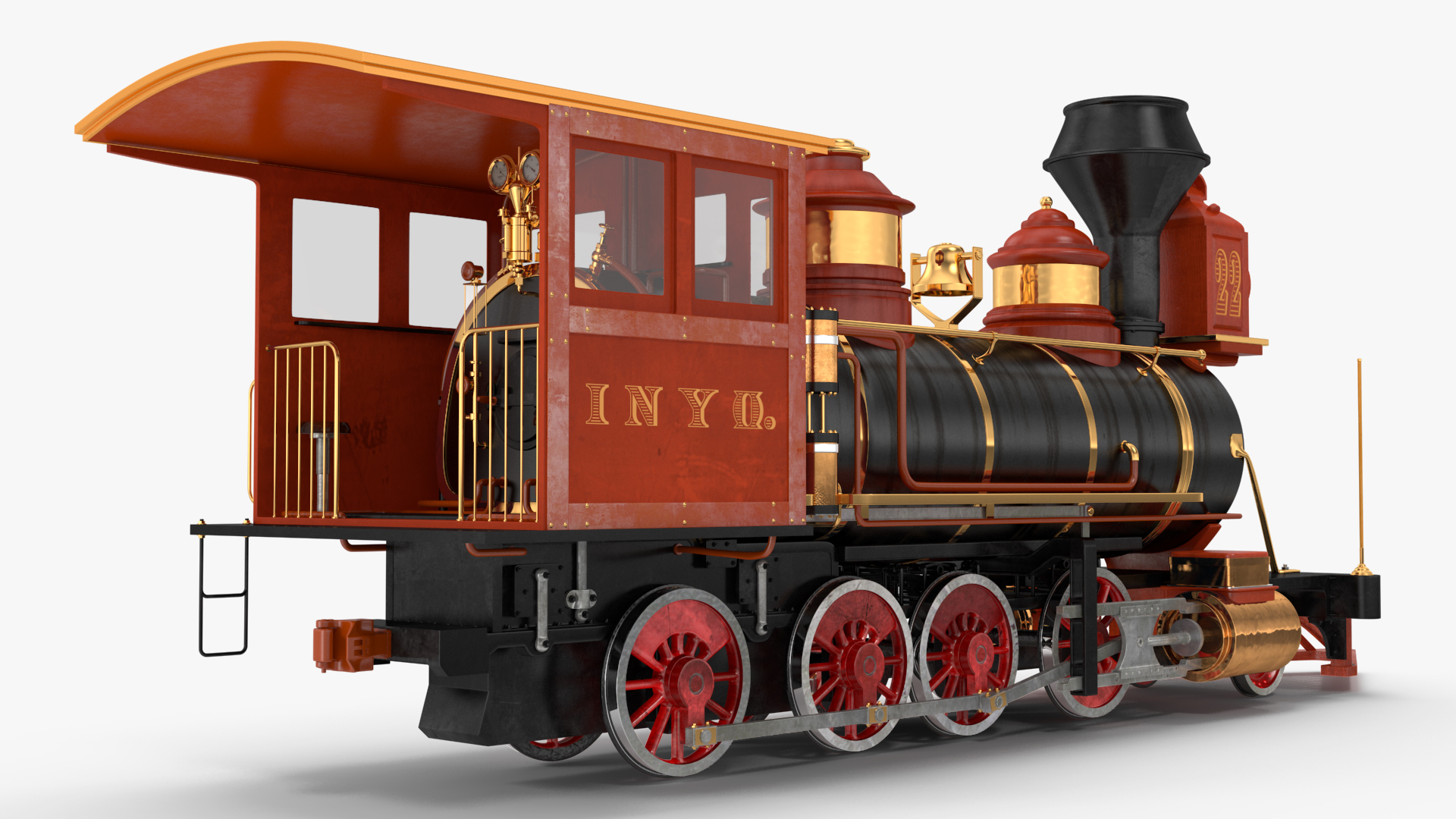 3D Steam Engine Locomotive model