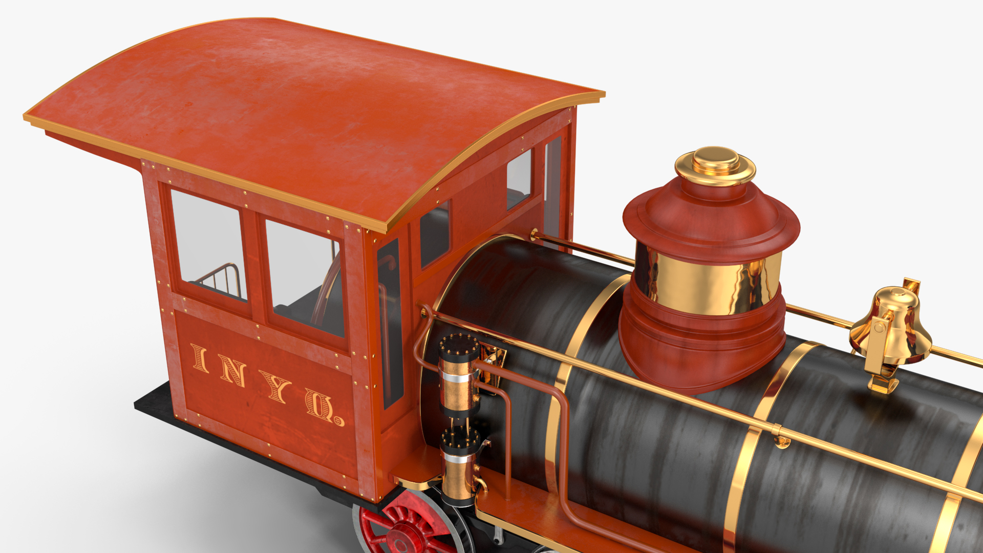 3D Steam Engine Locomotive model