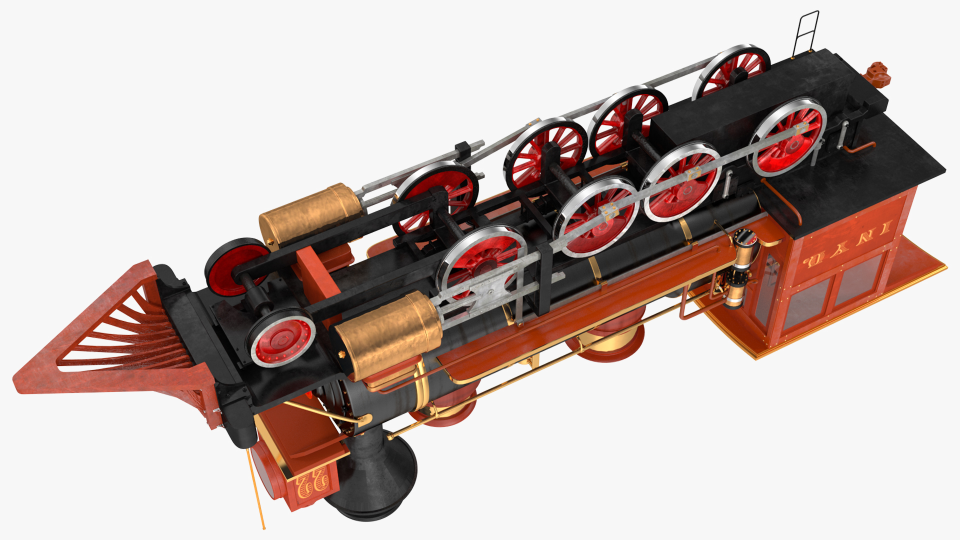 3D Steam Engine Locomotive model